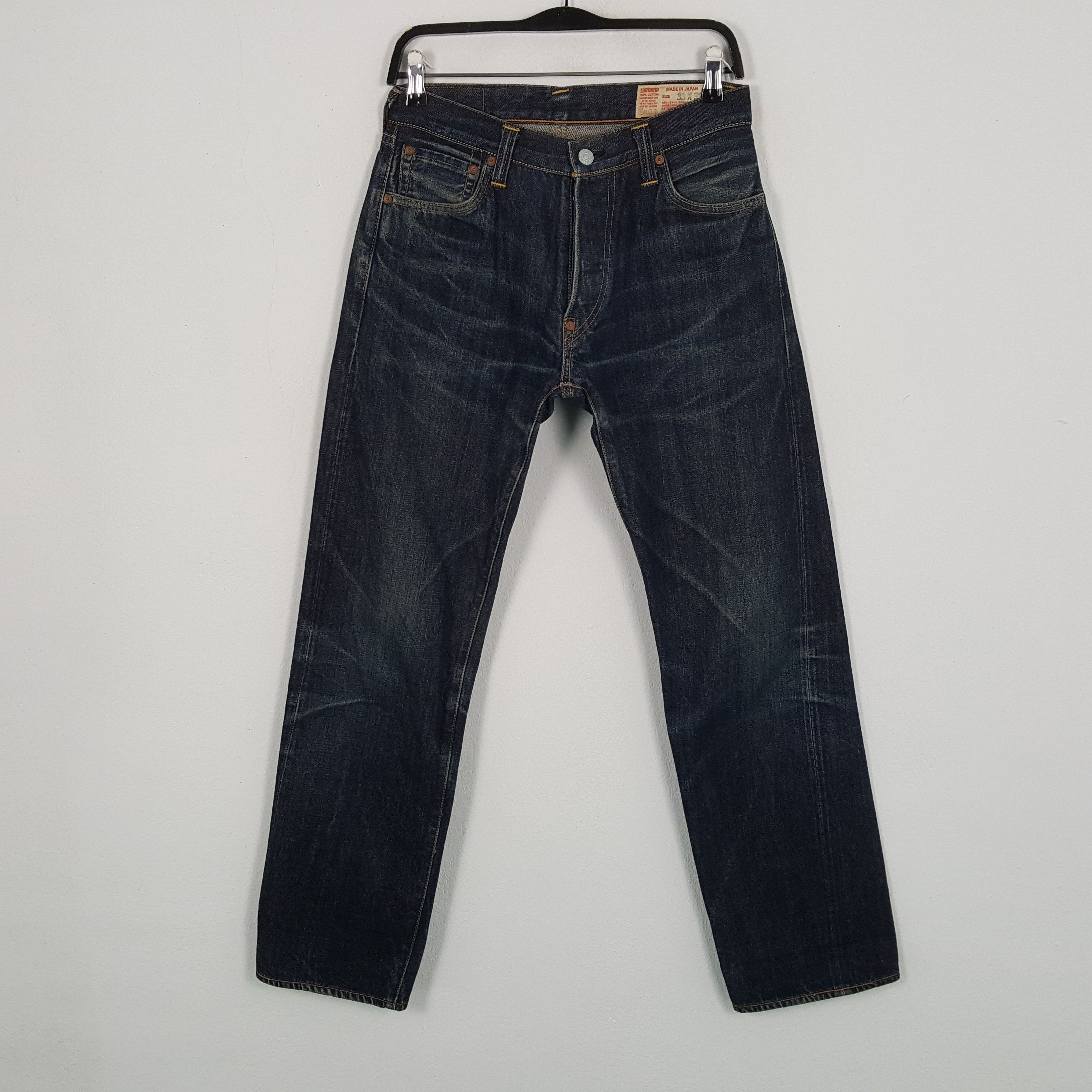 Evisu × Japanese Brand × Vintage EVISU Jeans Japanese Brand Streetwear Custom Daicock Style Size US 29 - 4 Thumbnail