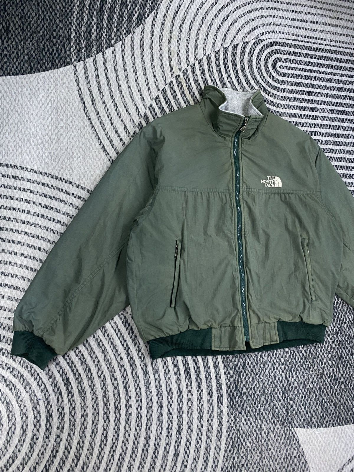 The North Face 🔥Vintage 90s The North Face Reversible Bomber Jacket Size US M / EU 48-50 / 2 - 5 Thumbnail