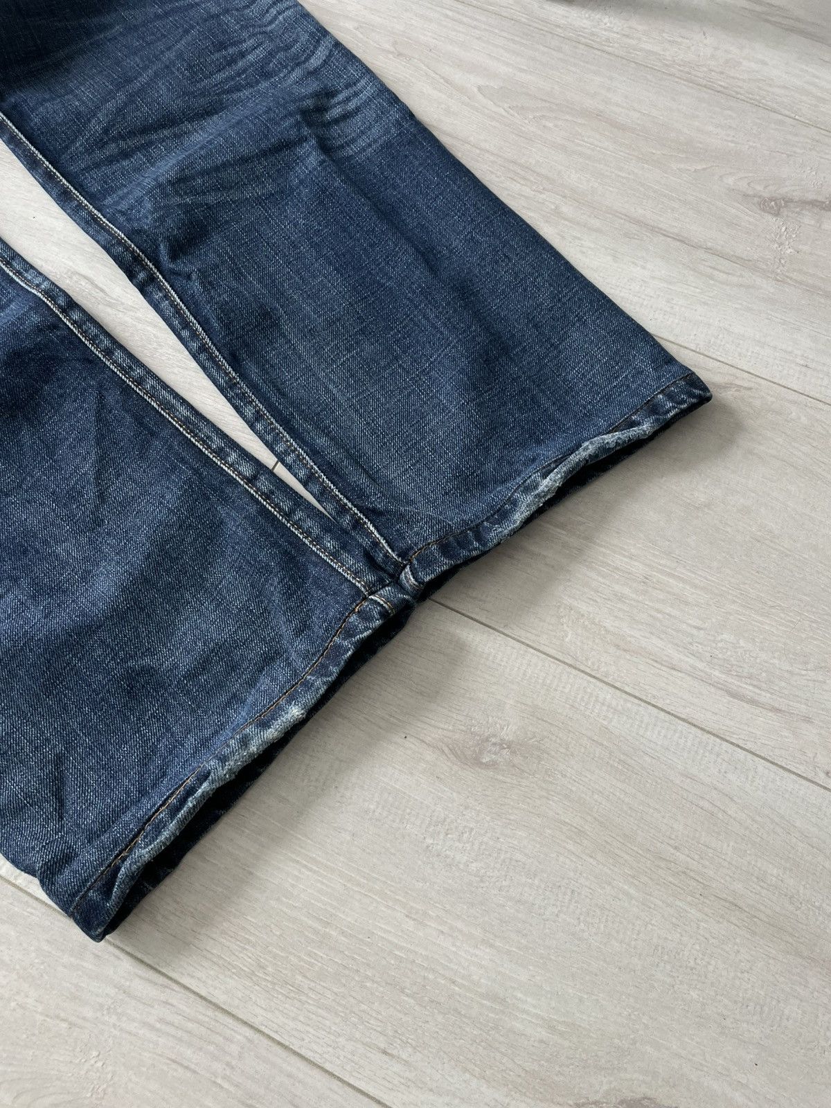 Armani Vintage 00’s Armani Jeans Denim Indigo Y2K Metal Logo RARE Size 30" / US 8 / IT 44 - 9 Thumbnail