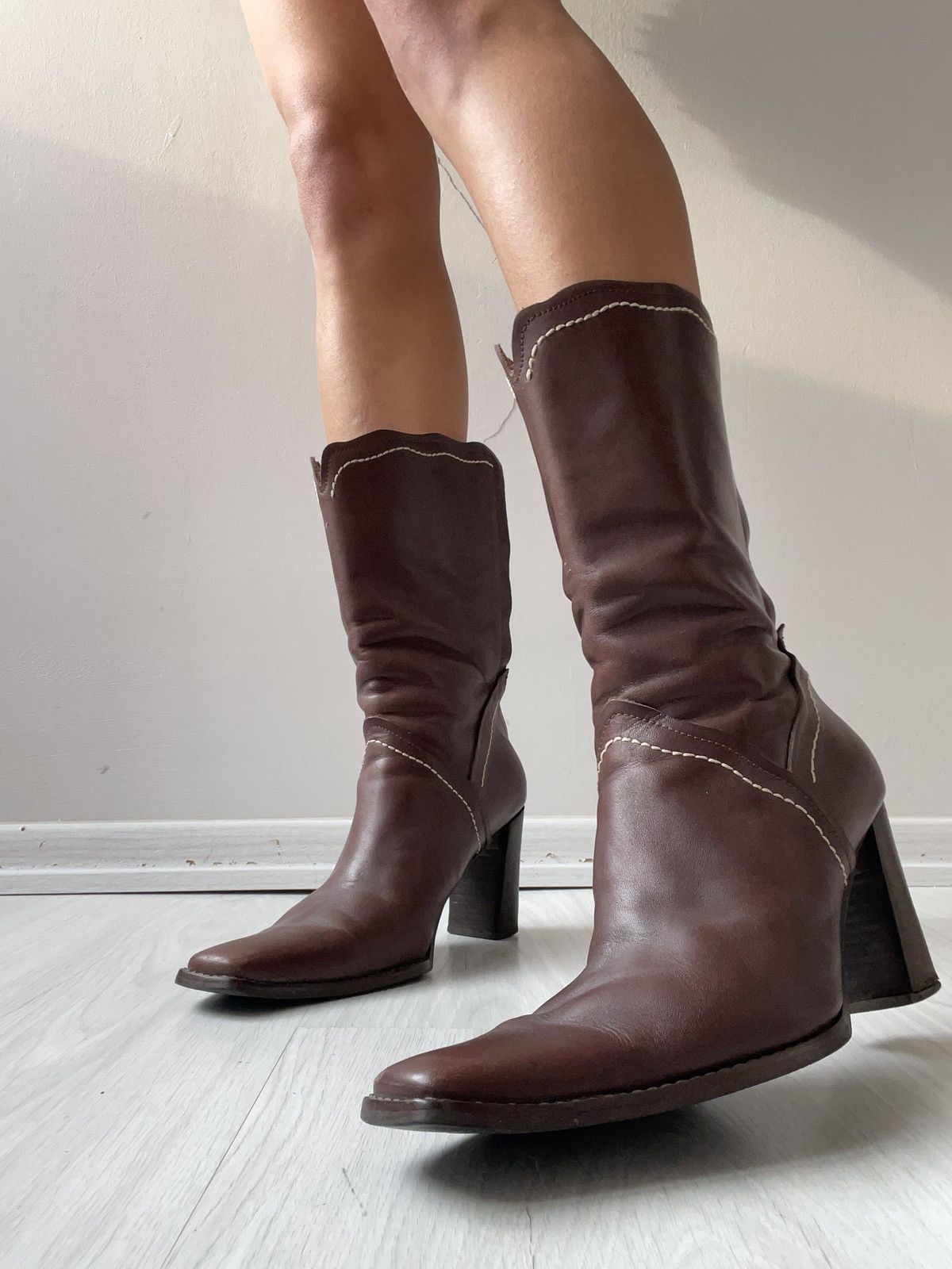 Vintage Vintage leather boots Size US 6.5 / IT 36.5 - 2 Thumbnail