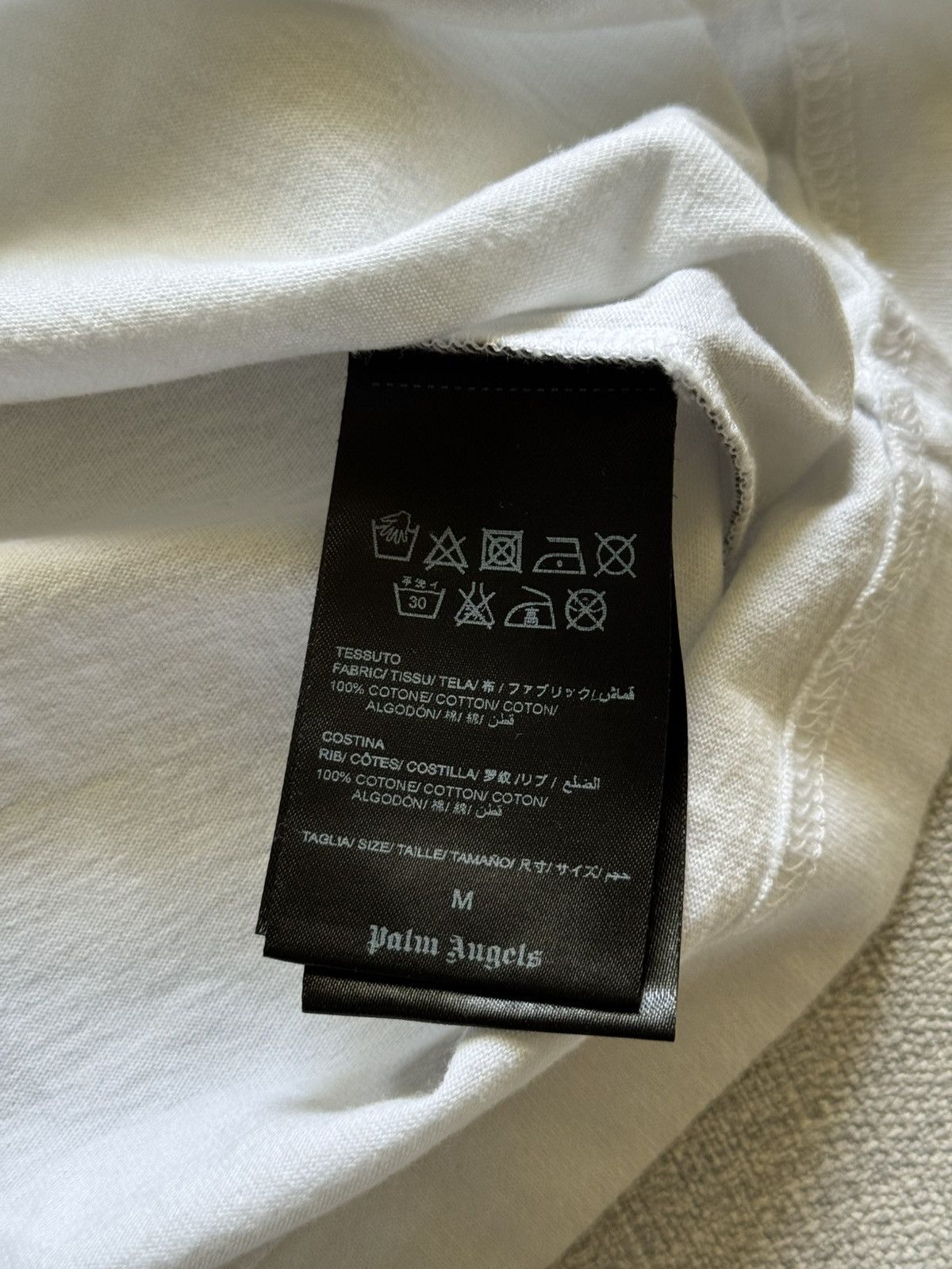 Palm Angels Palm Angels Graphic Motel White Tshirt Size US M / EU 48-50 / 2 - 5 Thumbnail