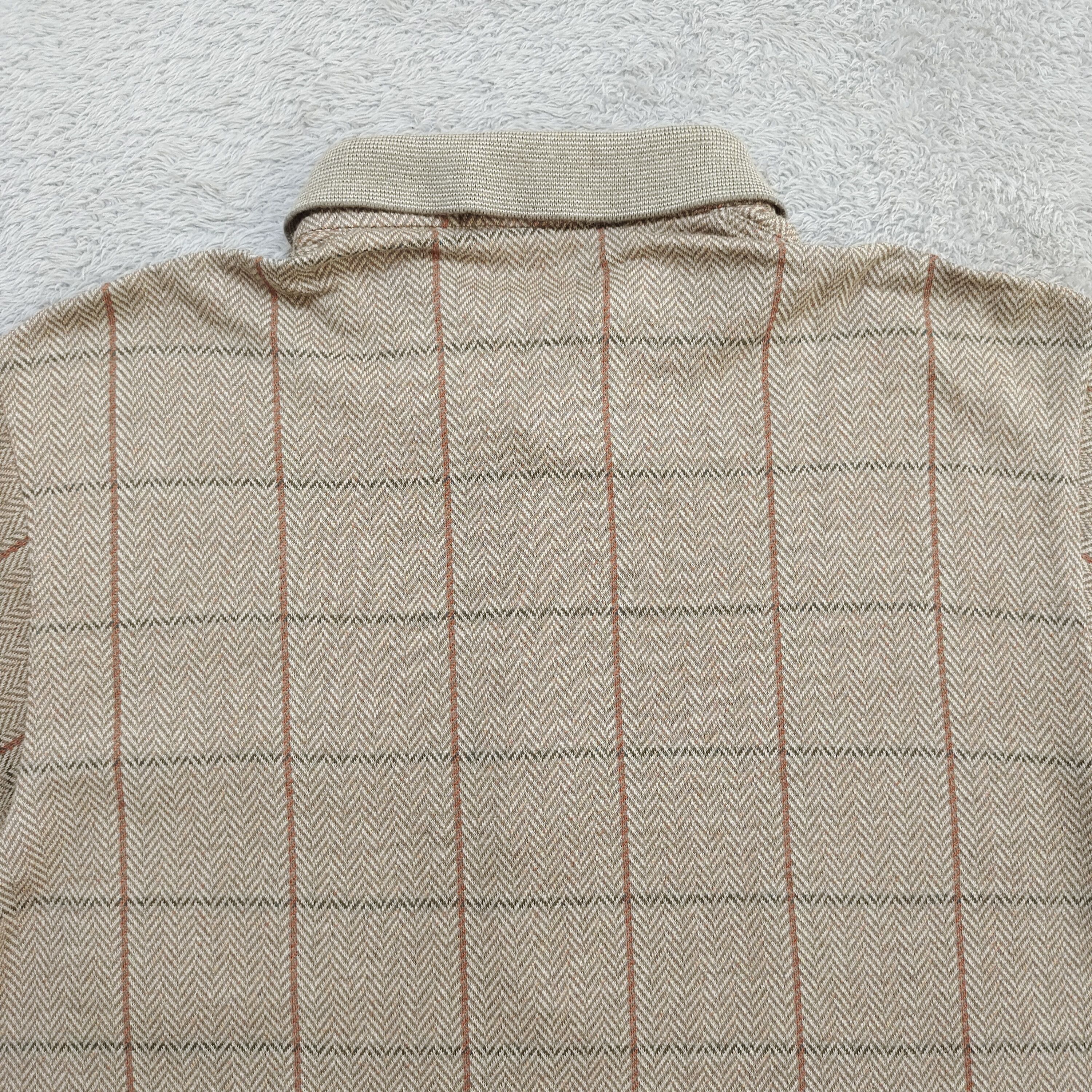 Burberry 90s BURBERRYS HERRINGBONE TATTERSALL WINDOWPANE POLO L Size US L / EU 52-54 / 3 - 10 Thumbnail