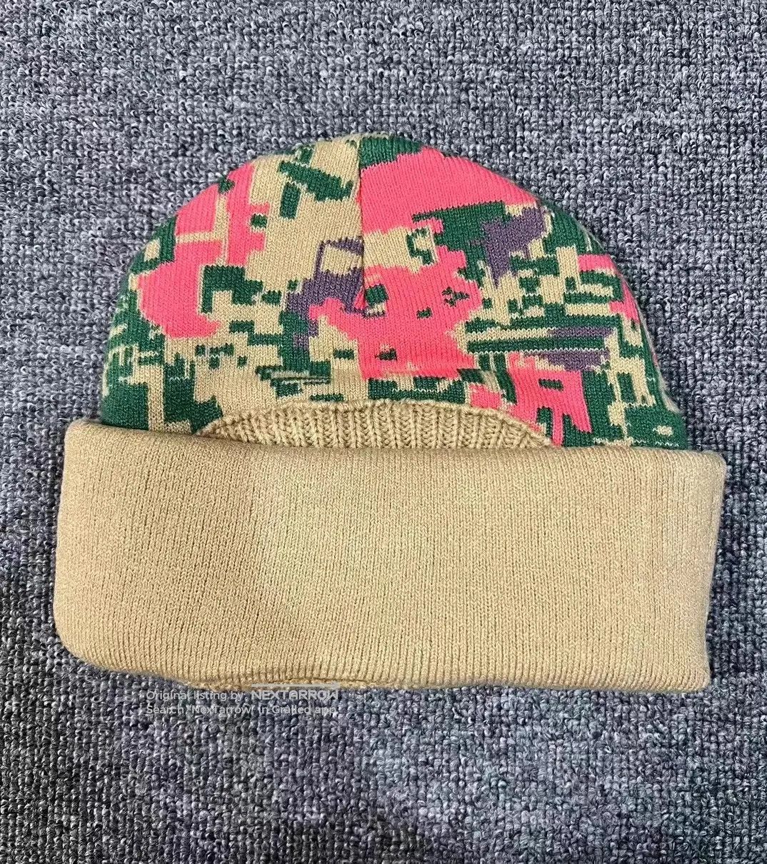 22fw Bbc Mosaic All-Over Print Knitted Balaclava Beanie Q7, Men's — image 6 of 6