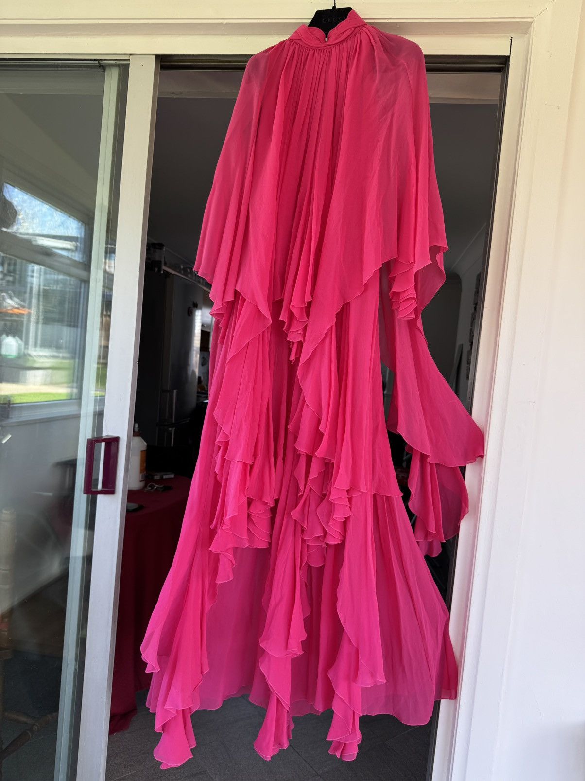 Gucci Gucci New £6500 silk layered pink maxi dress, size XS, 38 IT Size XS / US 0-2 / IT 36-38 - 4 Thumbnail
