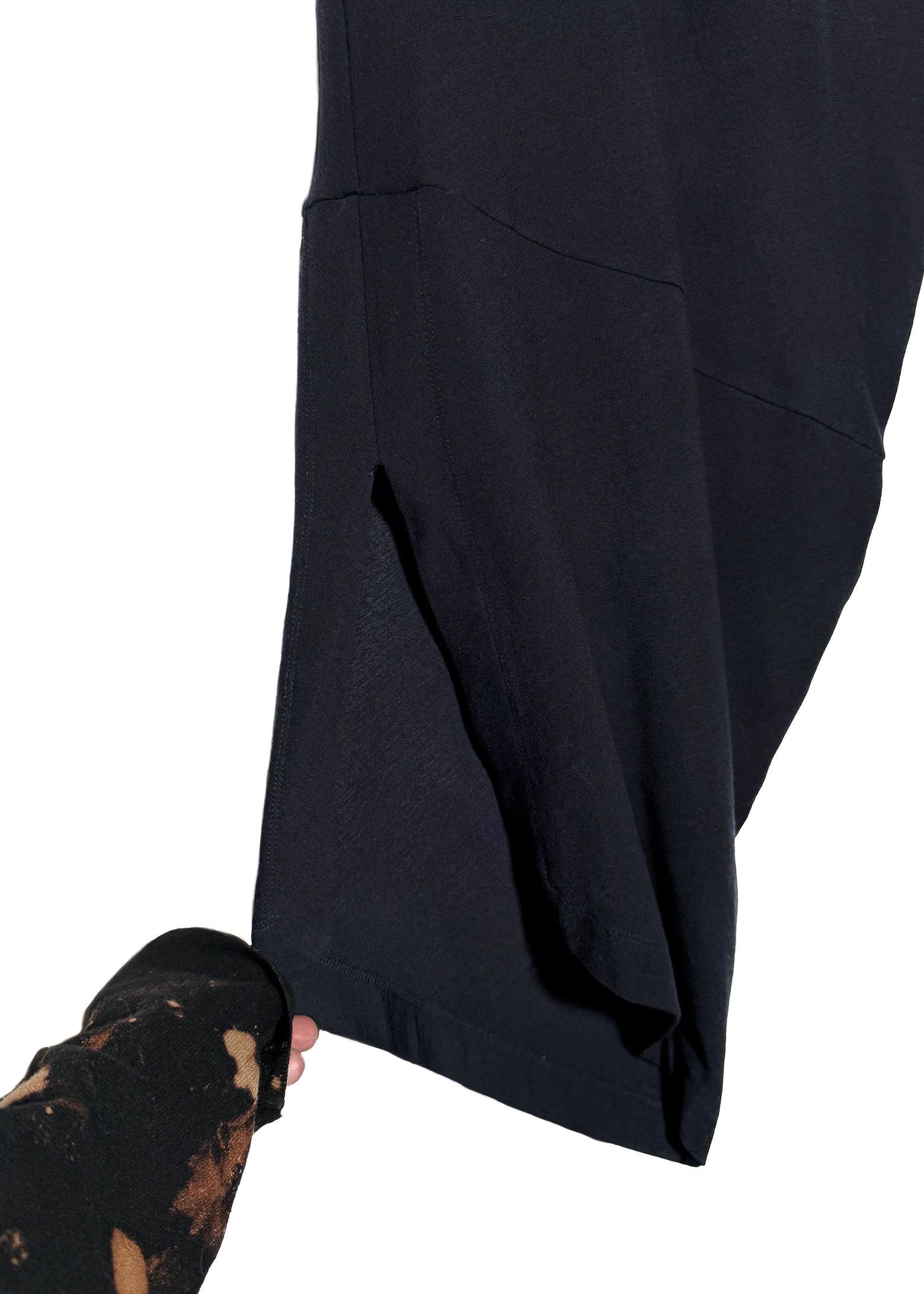 Brunello Cucinelli Brunello Cucinelli Navy Wool Monili Accent Midi Dress Size S / US 4 / IT 40 - 5 Thumbnail