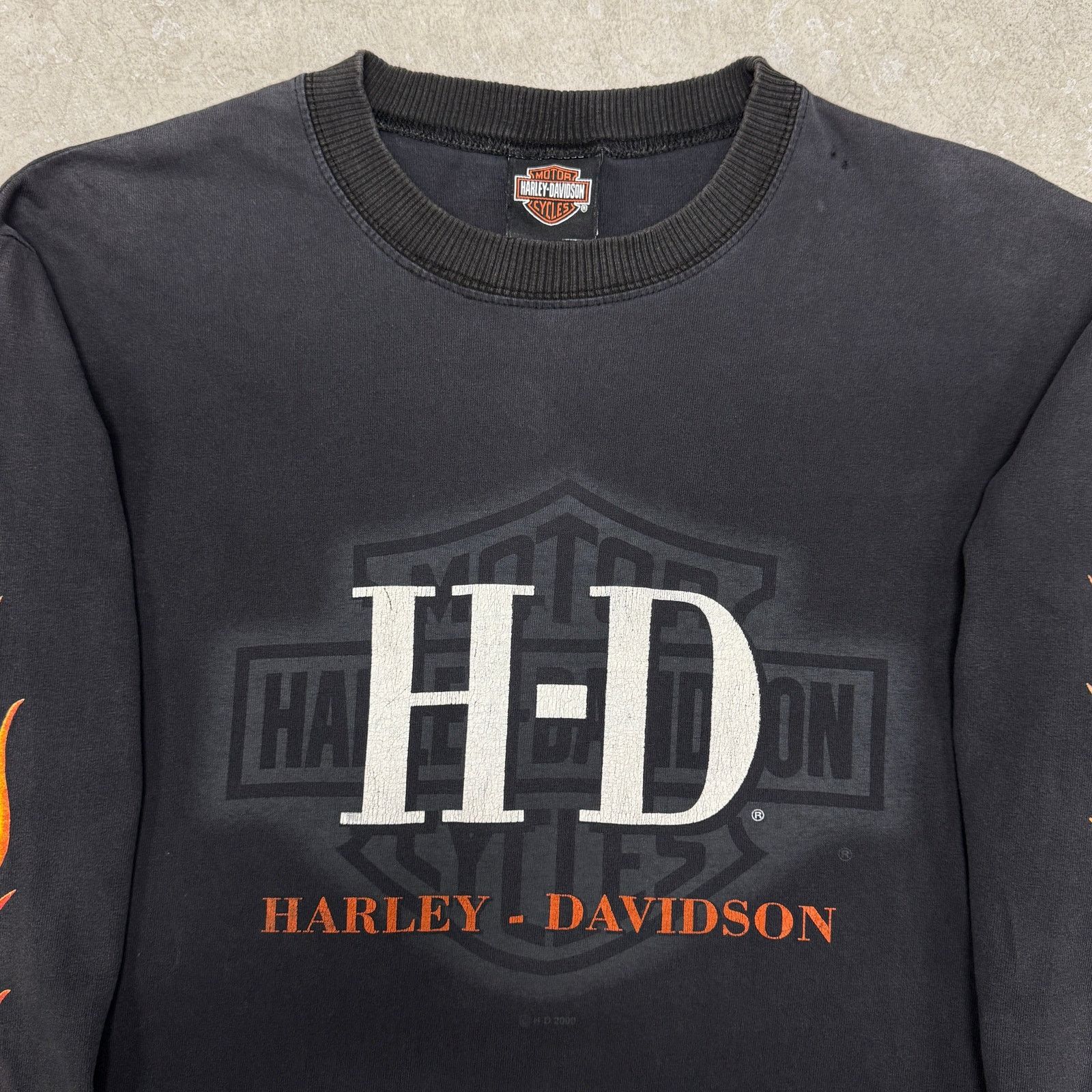 Harley Davidson Vintage Harley Davidson Flame Longsleeve Size US M / EU 48-50 / 2 - 3 Thumbnail