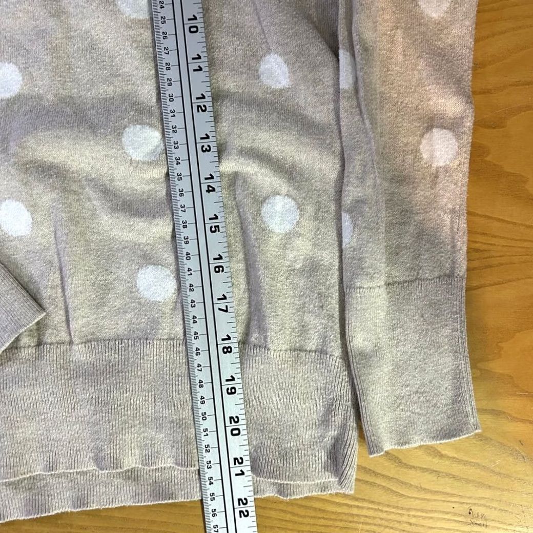 Gap Gap Beige Polka Dot Long Sleeve Sweater Classic Crew Neck Pullover Womens Small Size S / US 4 / IT 40 - 6 Thumbnail
