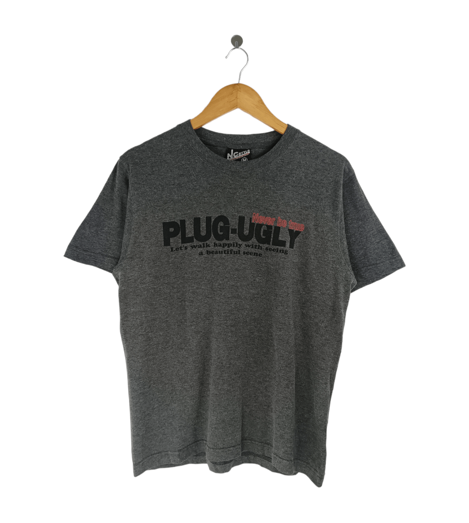 Japanese Brand VINTAGE Y2K PLUG-UGLY HUMOR ADULT FUNNY TEES Size US M / EU 48-50 / 2 - 1 Thumbnail