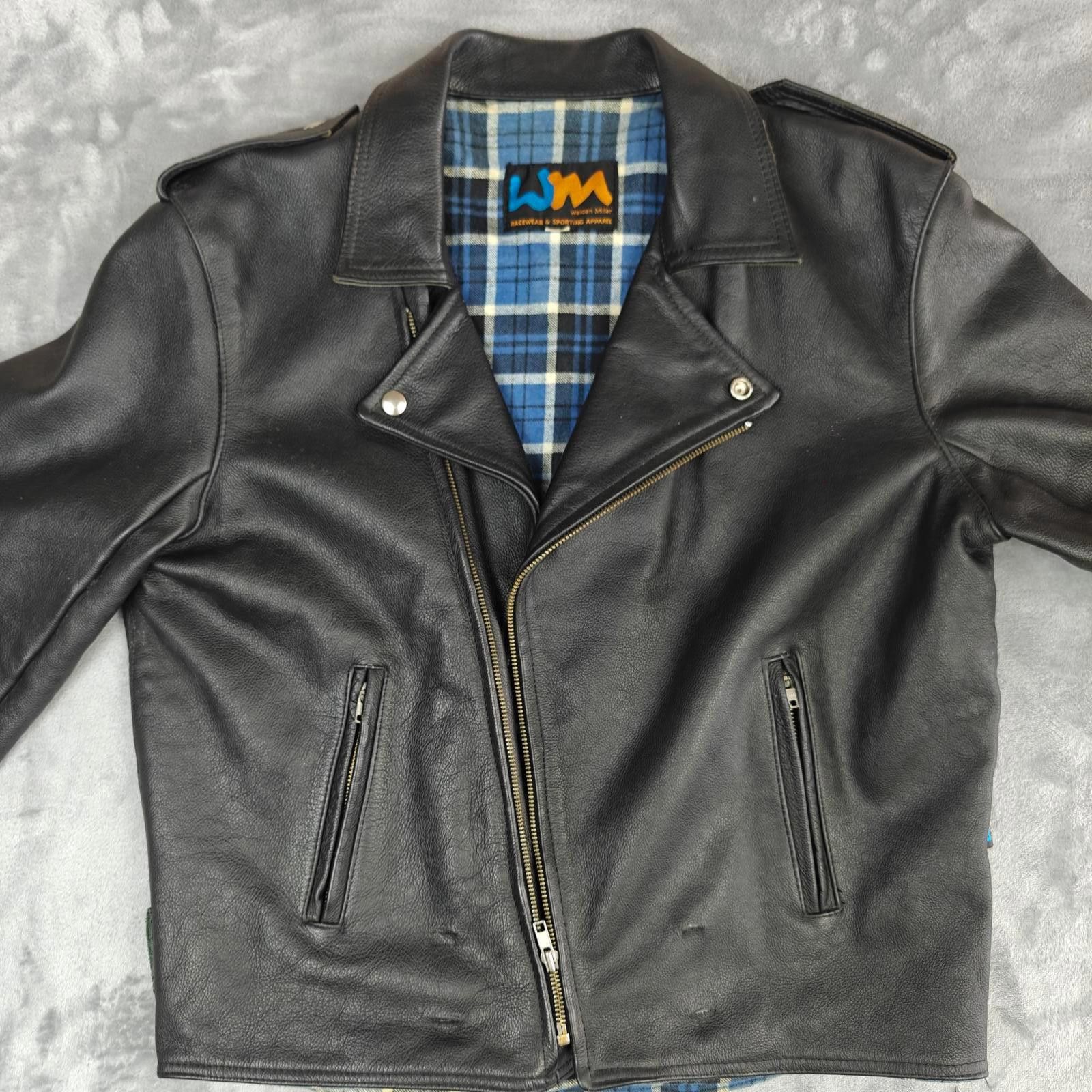 Other Walden Miller Leather Motorcycle Jacket Men's Size 42 Black Size US L / EU 52-54 / 3 - 4 Thumbnail