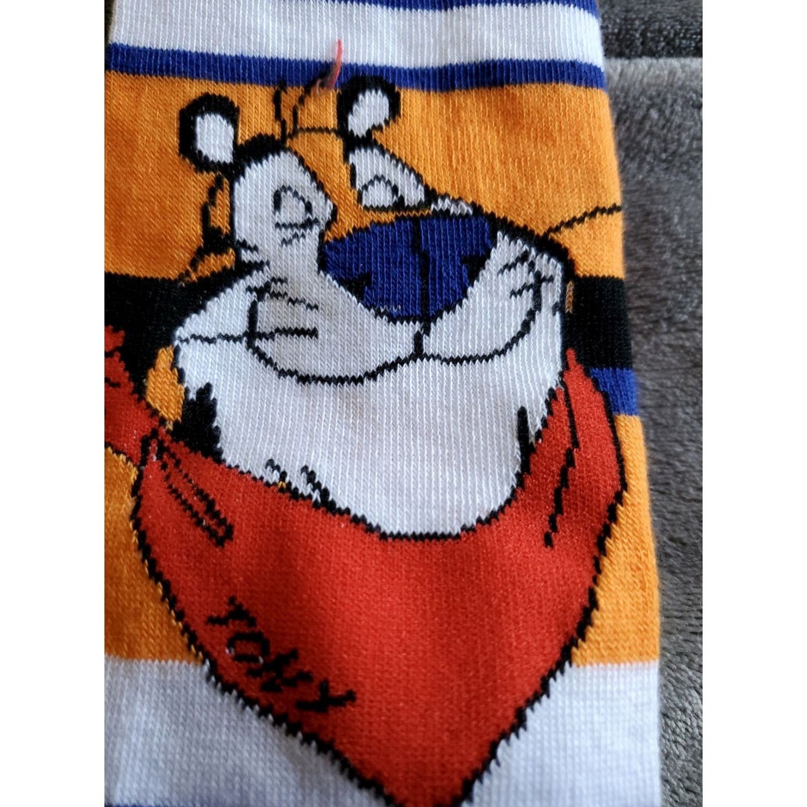Vintage Kellogg's Frosted Flakes & Fruit Loops NEW Striped Socks 2pk Shoe SZ 6-10 NEW Size ONE SIZE - 3 Thumbnail