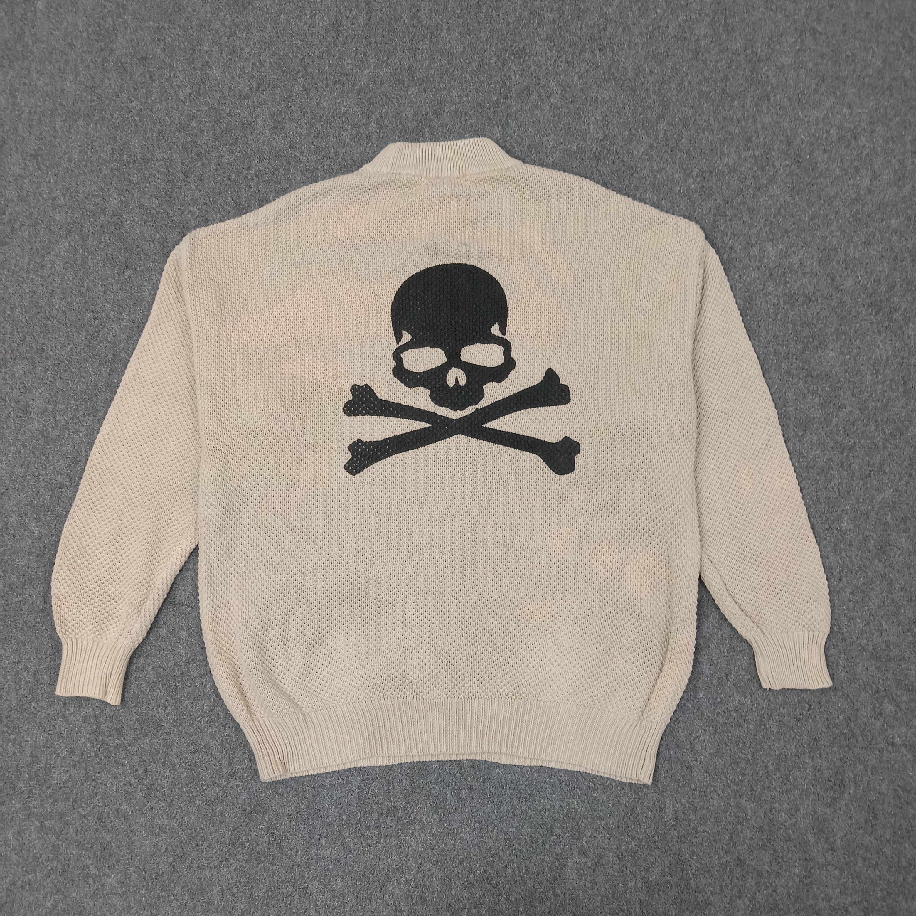Uniqlo Skulls Uniqlo Japanese Knitwear Custom Art C224N26 Size US L / EU 52-54 / 3 - 1 Thumbnail