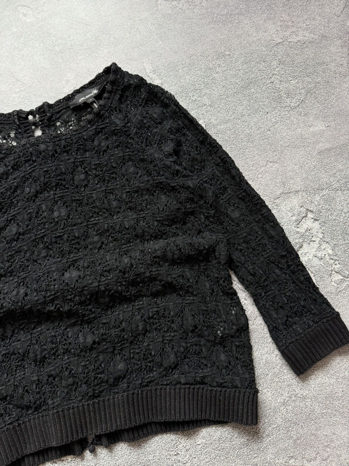 Isabel Marant × Isabel Marant Etoile × Vintage Isabel Marant 1 black mesh knitwear sweater long sleeve Size S / US 4 / IT 40 - 7 Thumbnail