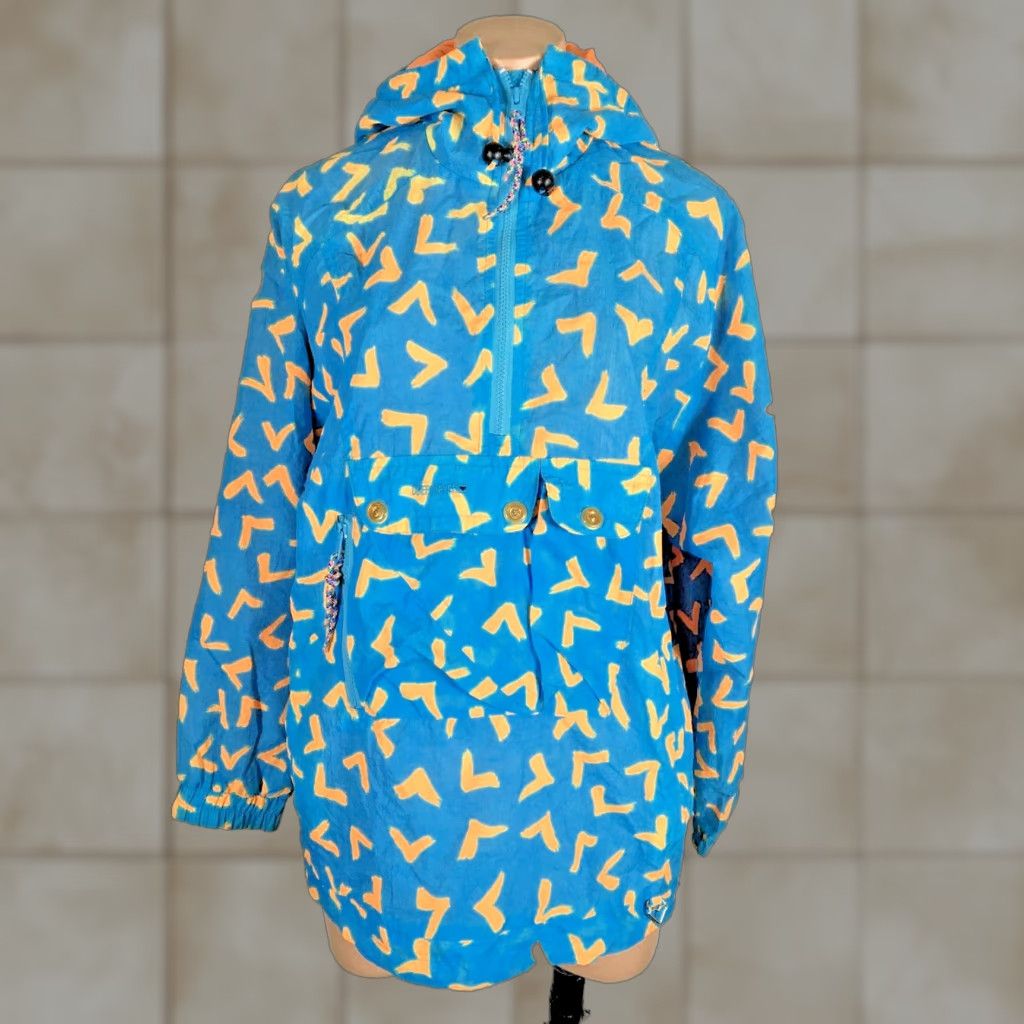 VINTAGE Obermeyer Jacket Women S 80s Ski Snow Geometric Nylon Colorful Retro Leftover Rare Bright Ladies S