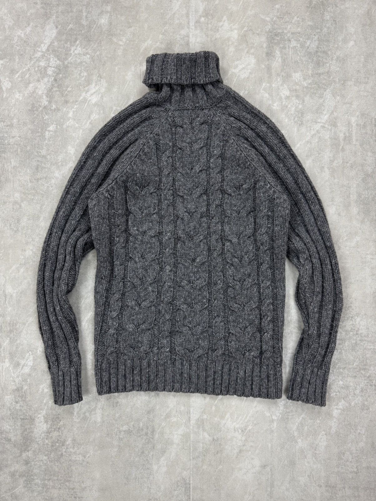 Other Alpha Massimo Rebecchi Merino Wool cable turtleneck size M Size US M / EU 48-50 / 2 - 1 Thumbnail