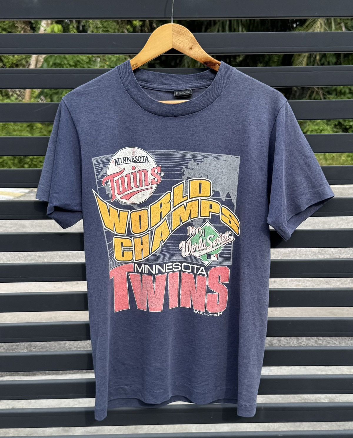 MLB × Vintage Vintage 91’ Twins Minnesota MLB Shirt Size US M / EU 48-50 / 2 - 1 Thumbnail