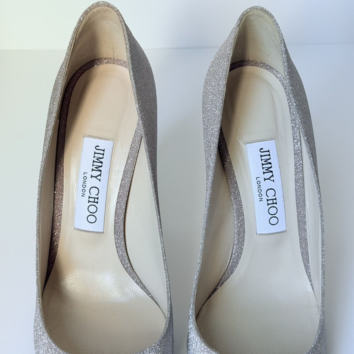Jimmy Choo Jimmy Choo Romy Glitter Pumps Ballet Pink Size US 8 / IT 38 - 5 Thumbnail