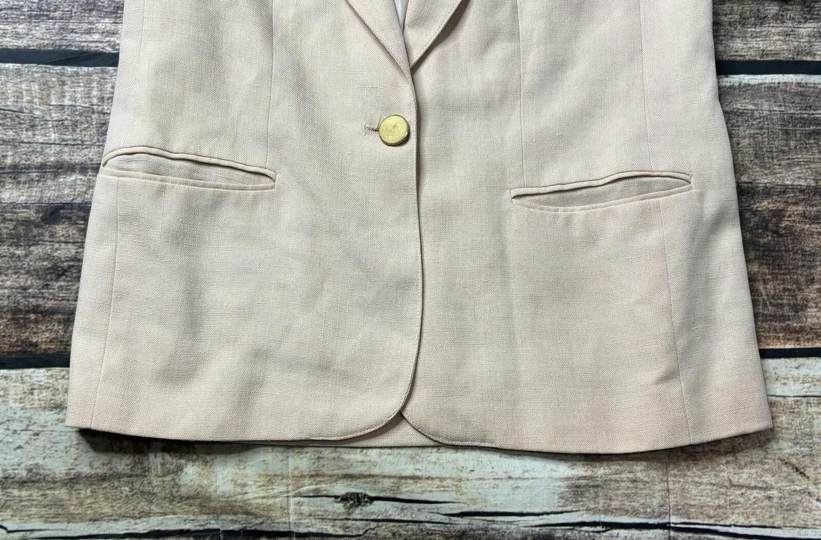 Other VTG Giorgio Sant Angelo Blazer Jacket Women's Size 10 Linen Size L / US 10 / IT 46 - 7 Thumbnail