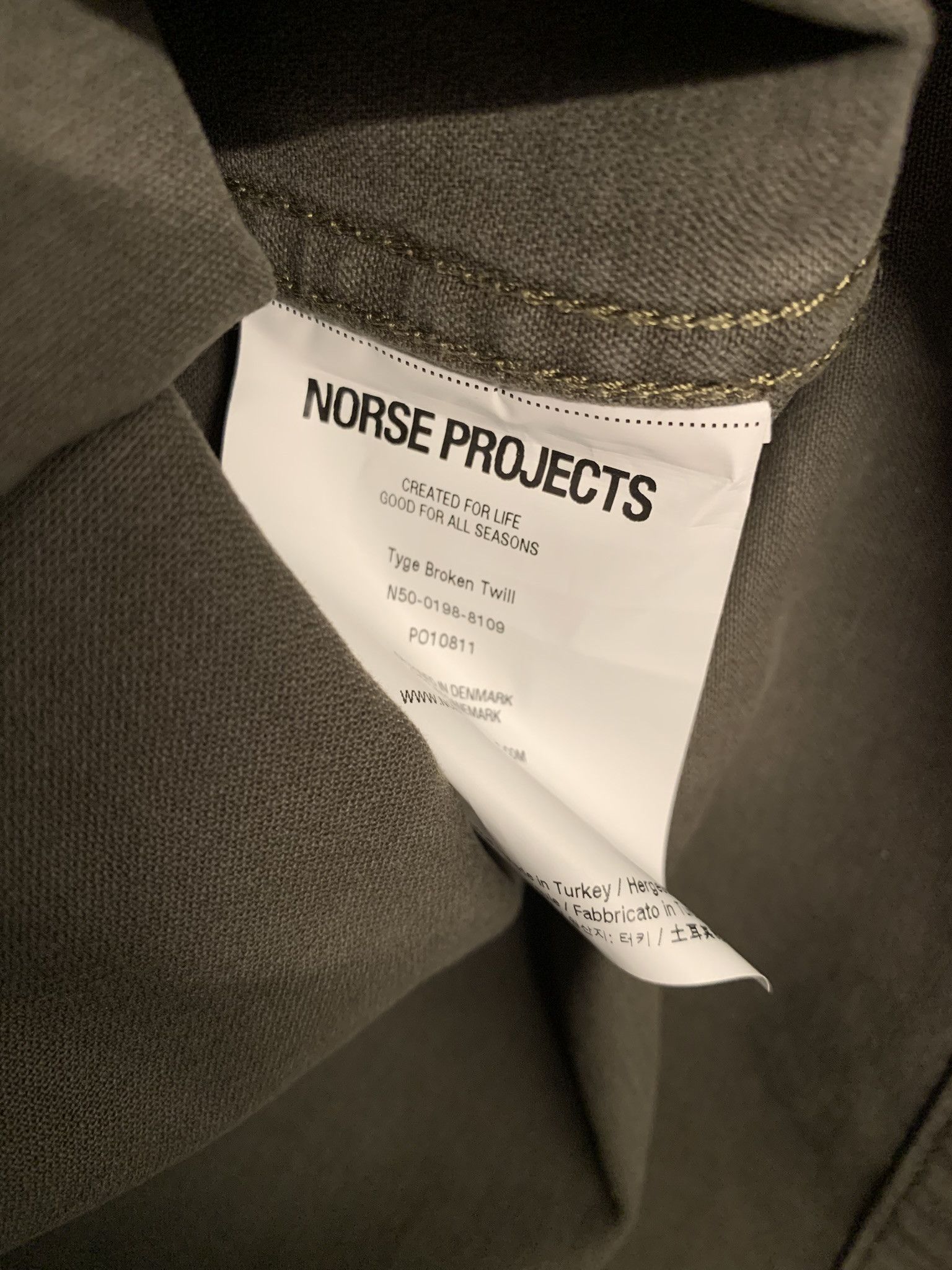 Norse Projects Norse Projects Tyga Overshirt Size Small Olive Size US S / EU 44-46 / 1 - 3 Thumbnail