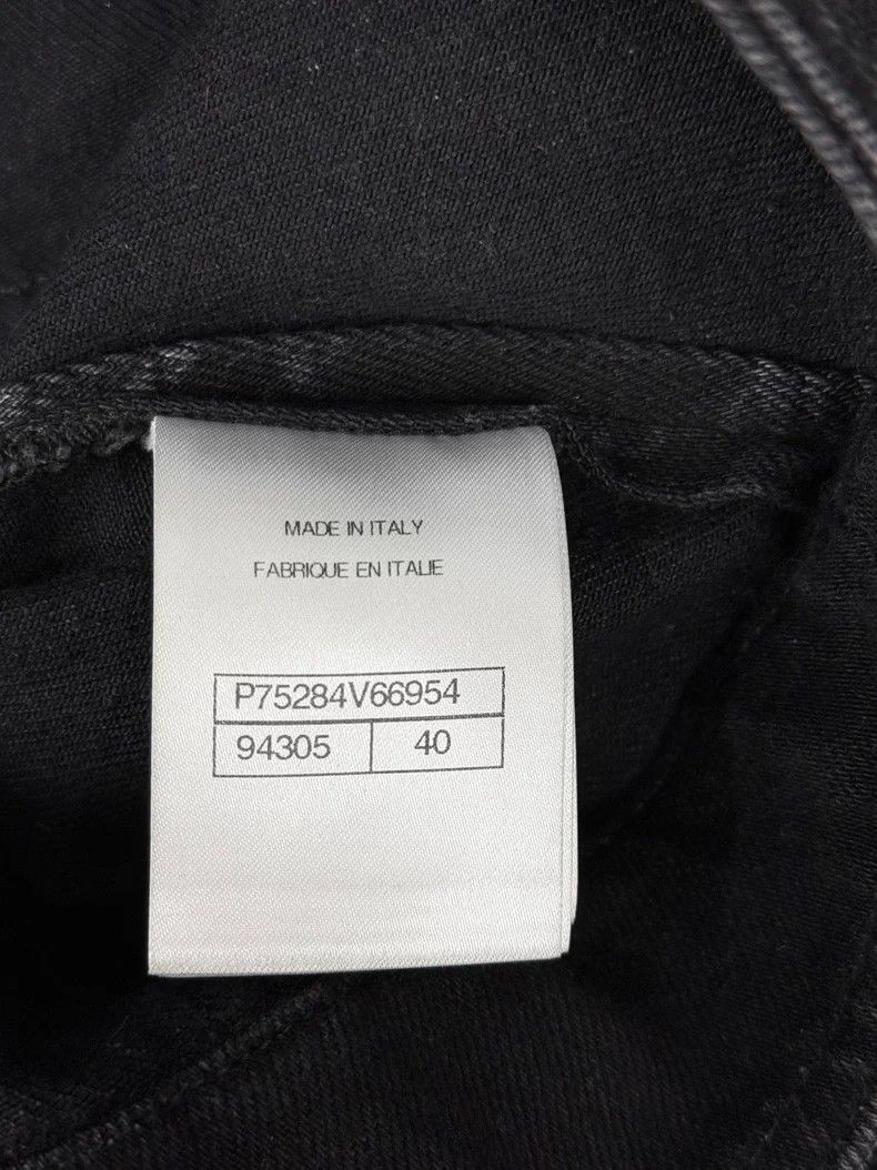 Chanel Chanel 23A black camelia logo denim jacket Size S / US 4 / IT 40 - 5 Thumbnail