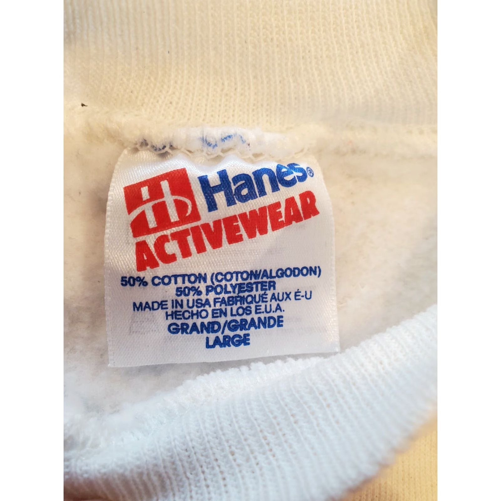 Hanes Vintage Hanes Jimmy Hollywood Blockbuster Video Crewneck Sweater White Size L Size US L / EU 52-54 / 3 - 6 Thumbnail