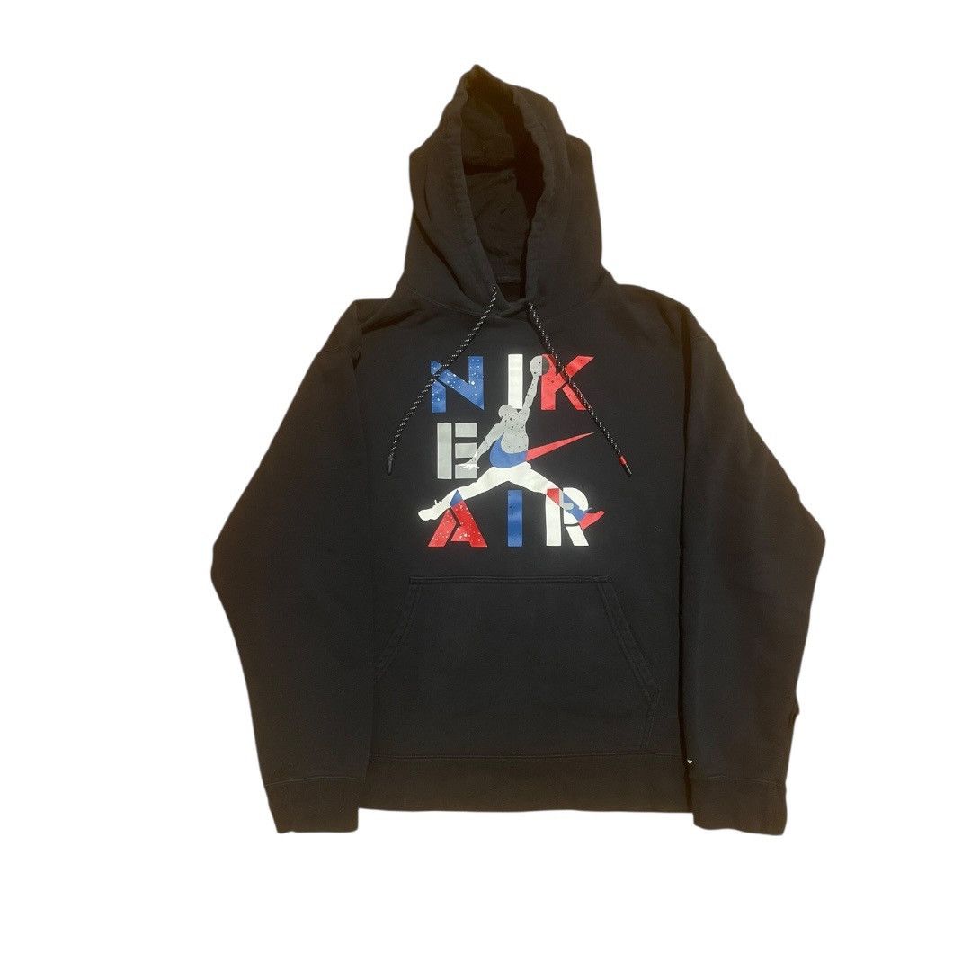 Jordan Brand Nike Black Air Jordan Legacy Retro AJ4 Men Hoodie Sz L Size US L / EU 52-54 / 3 - 1 Thumbnail