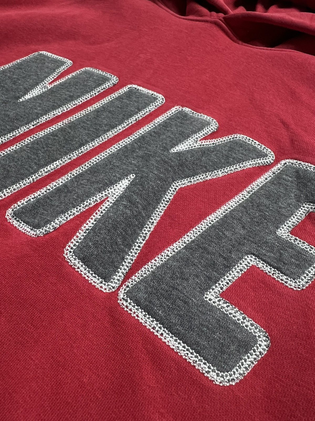 Nike 00s Nike Big Embroidered Logo Spellout Vintage Retro Hoodie Size US XL / EU 56 / 4 - 6 Thumbnail