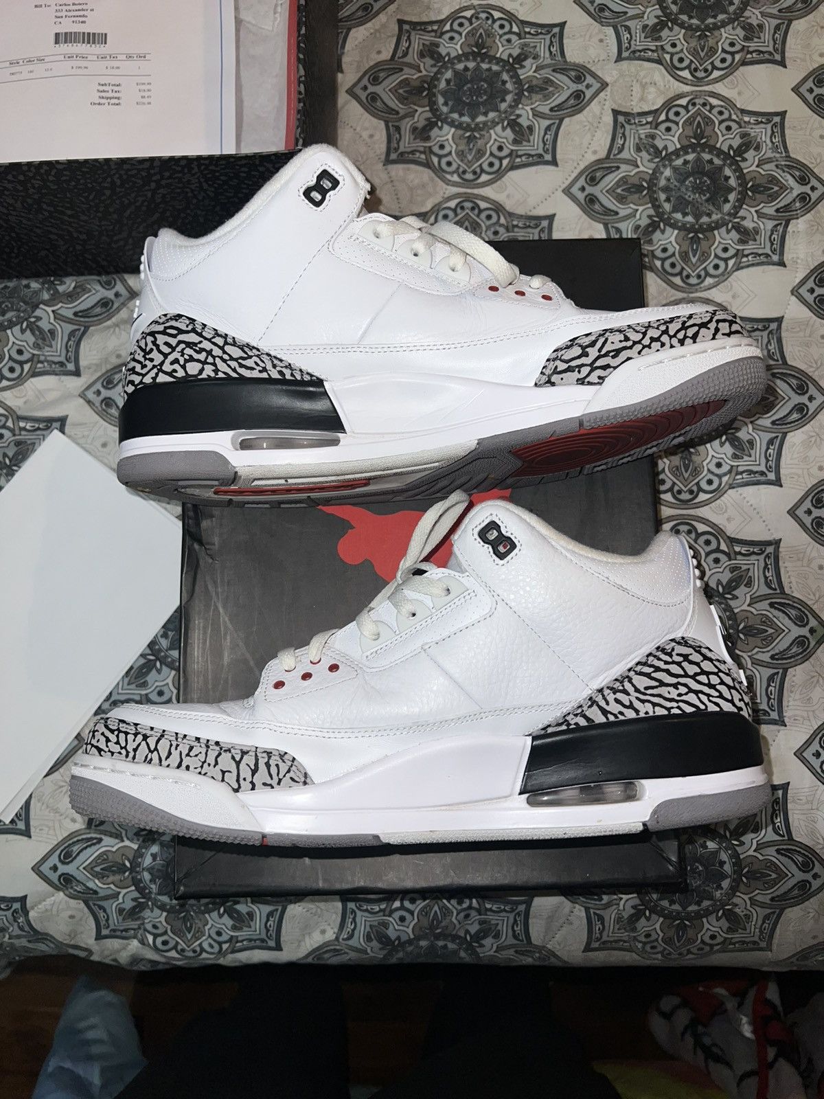 Jordan Brand Jordan 3 Retro ’88 “White Cement” (2013) – Size 13 Size US 13 / EU 46 - 6 Thumbnail