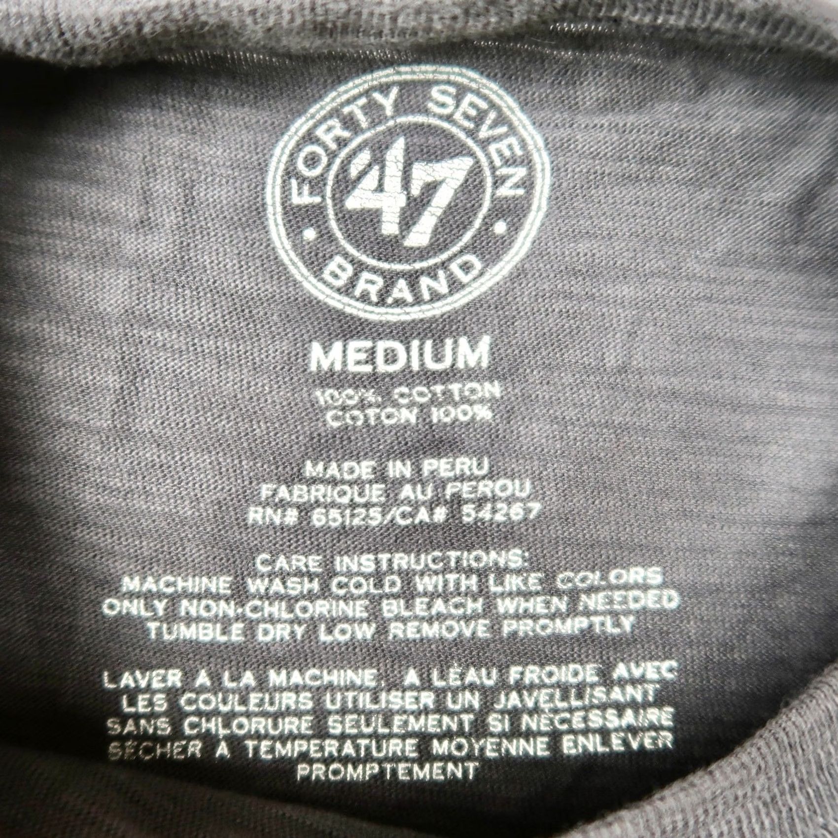 47 47 Brand Michigan Wolverines T-Shirt Mens Medium M Gray Mascot Graphic Size US M / EU 48-50 / 2 - 5 Thumbnail
