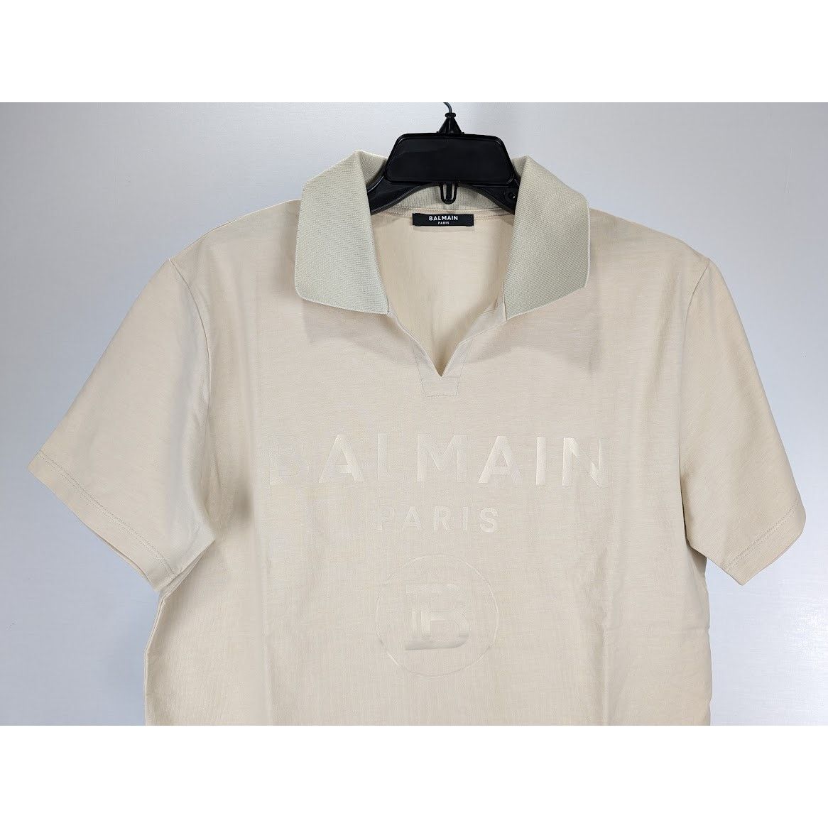 Balmain o1rshd1 Classic Polo in Beige Size US M / EU 48-50 / 2 - 5 Thumbnail