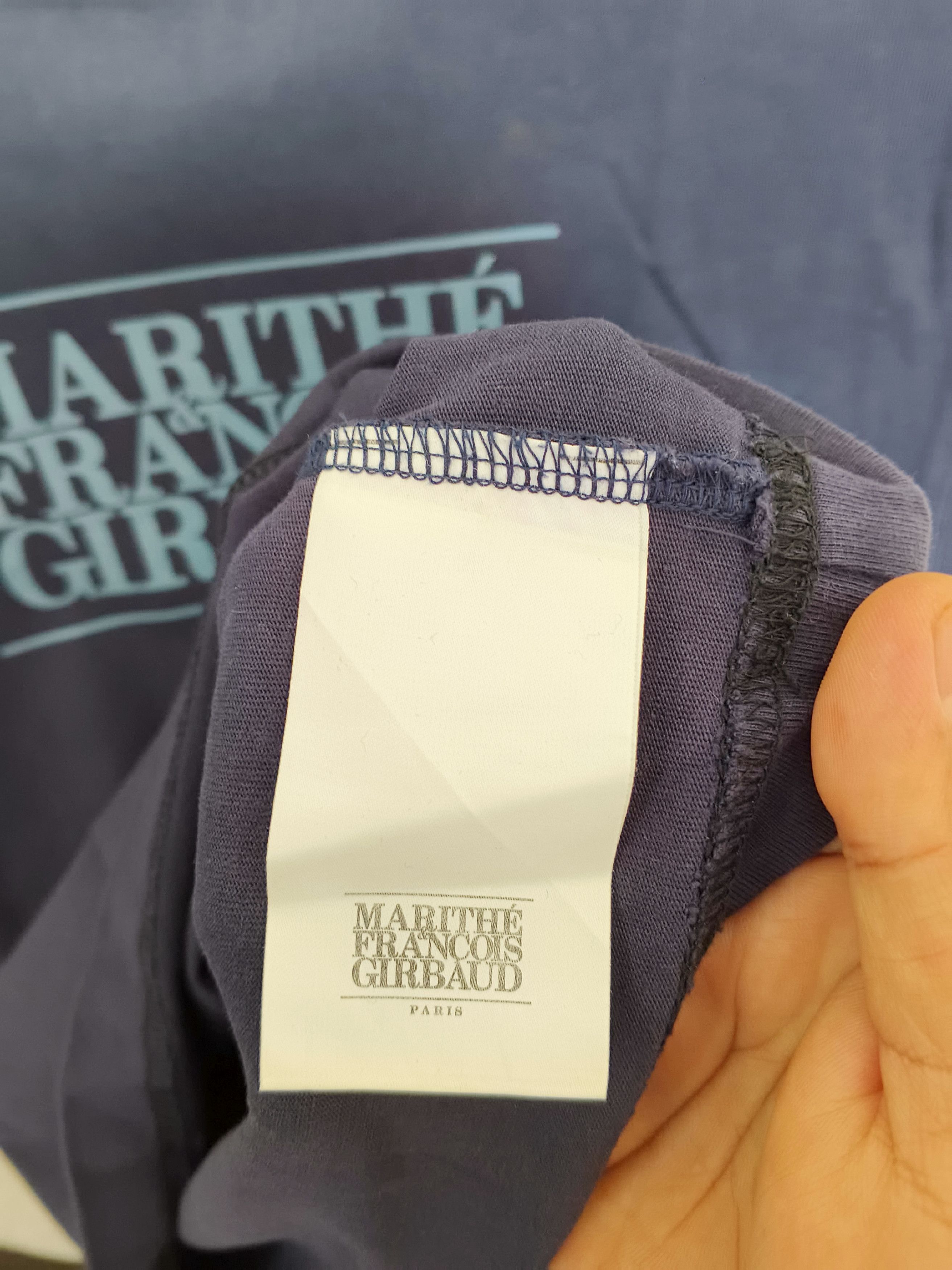 Marithe + Francois Girbaud Marithe Francois Girbaud Classic Logo Navy Tee Women Size S / US 4 / IT 40 - 5 Thumbnail