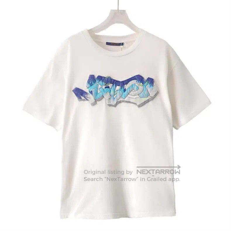 Louis Vuitton Louis Vuitton 22 white embroidered graffiti-lettered logo Size US L / EU 52-54 / 3 - 1 Thumbnail