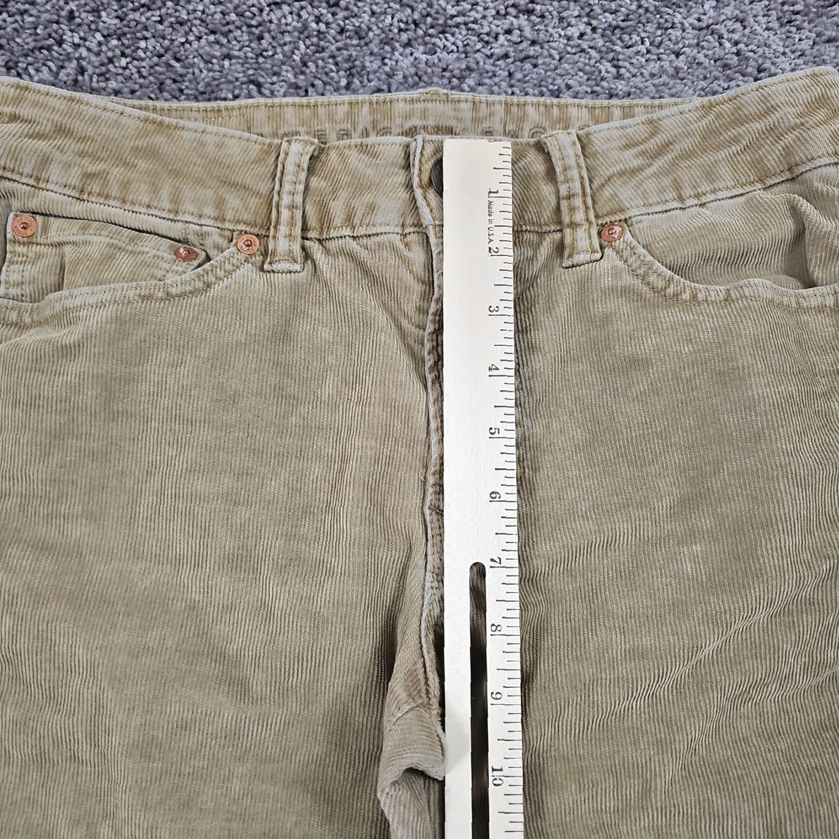 American Eagle Outfitters American Eagle Pants Mens 29 Brown Corduroy Slim Fit Flex Stretch Chino Straight Size US 28 / EU 44 - 4 Thumbnail