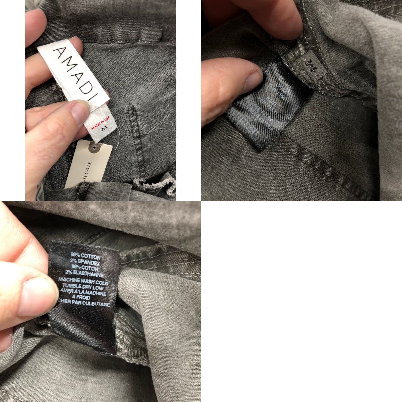Anthropologie VINTAGE Anthropologie Jeans Women M High Rise Skinny Dark Gray Denim 5-Pocket Regular Cotton Baggy? Size 32" / US 10 / IT 46 - 9 Thumbnail