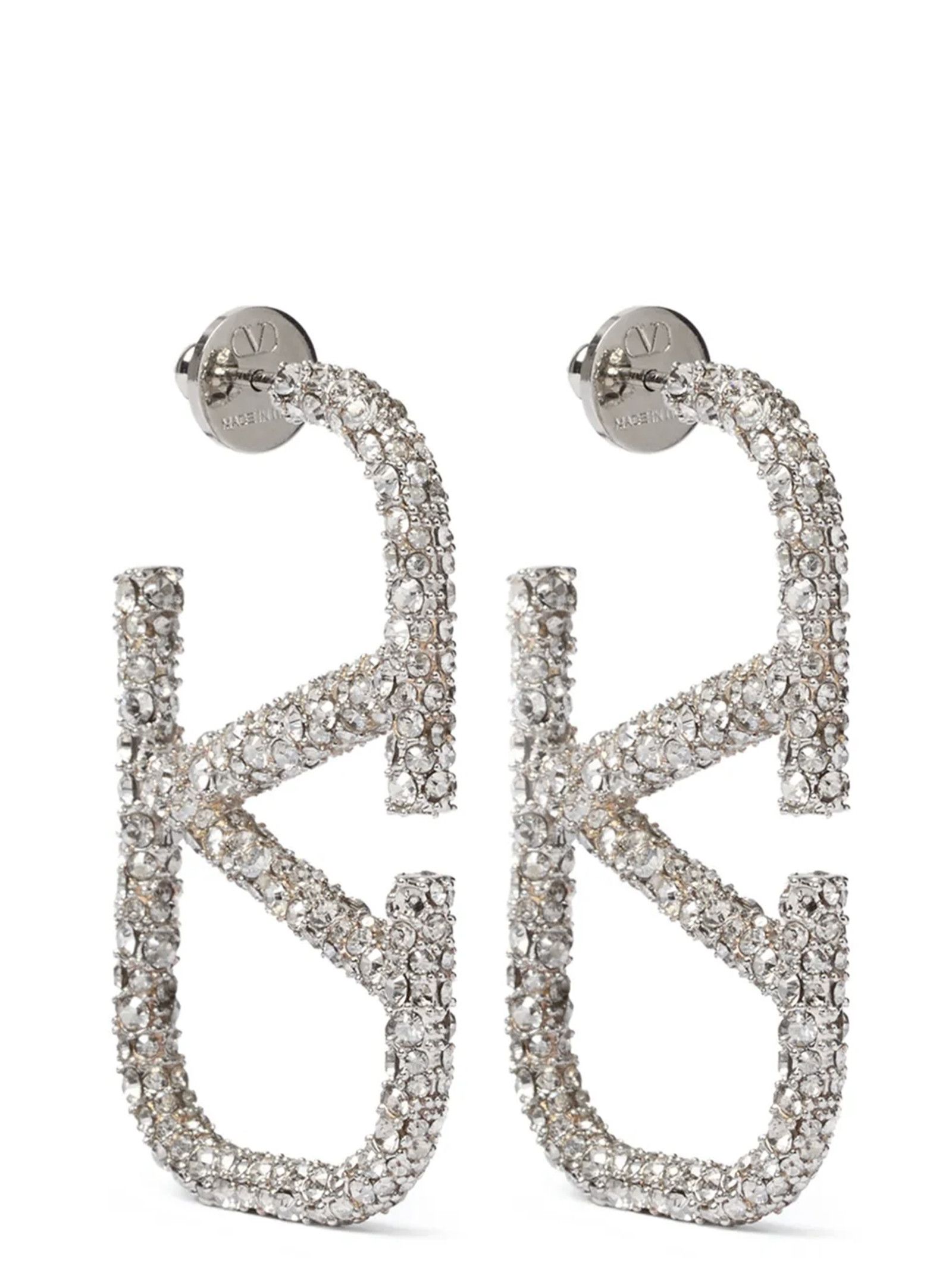 Valentino Valentino Garavani Vlogo Signature Earrings Size ONE SIZE - 1 Thumbnail