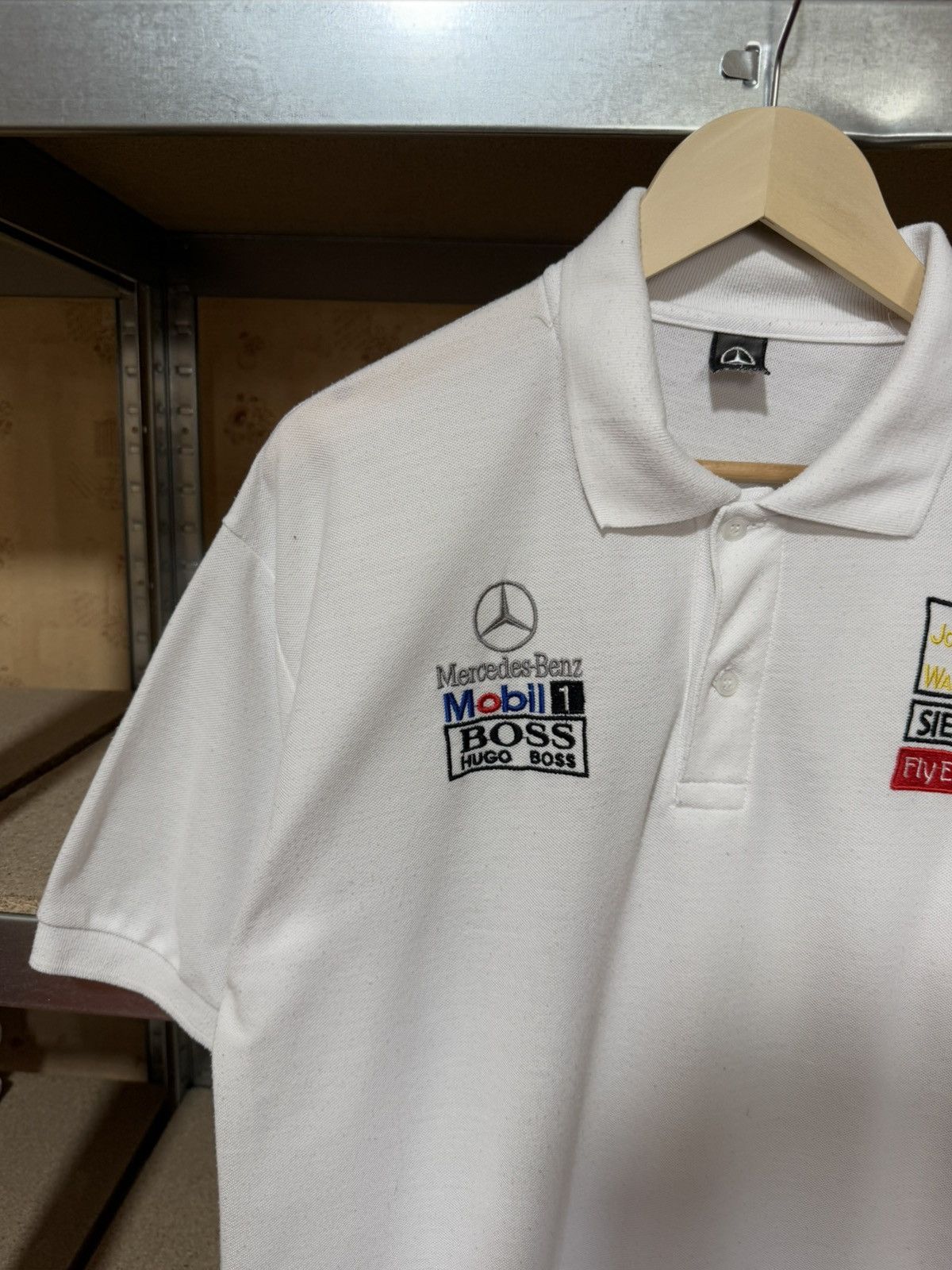 Formula 1 × Mercedes-Benz Vintage 90’s Mercedes-Benz McLaren Racing Polo T-Shirt Size US XL / EU 56 / 4 - 3 Thumbnail