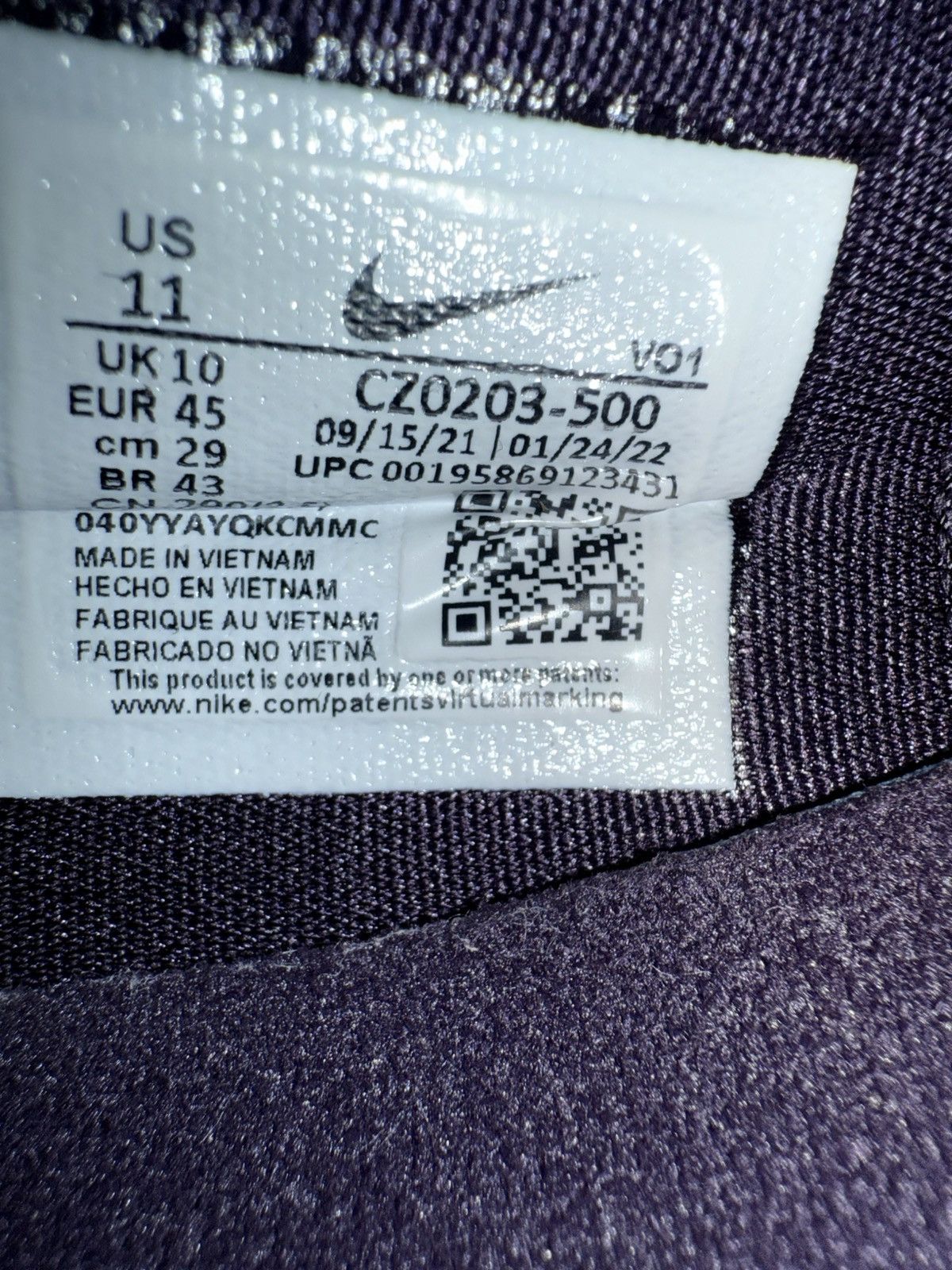 Nike Purple And Black Lebron 9 Elite Size US 11 / EU 44 - 7 Thumbnail