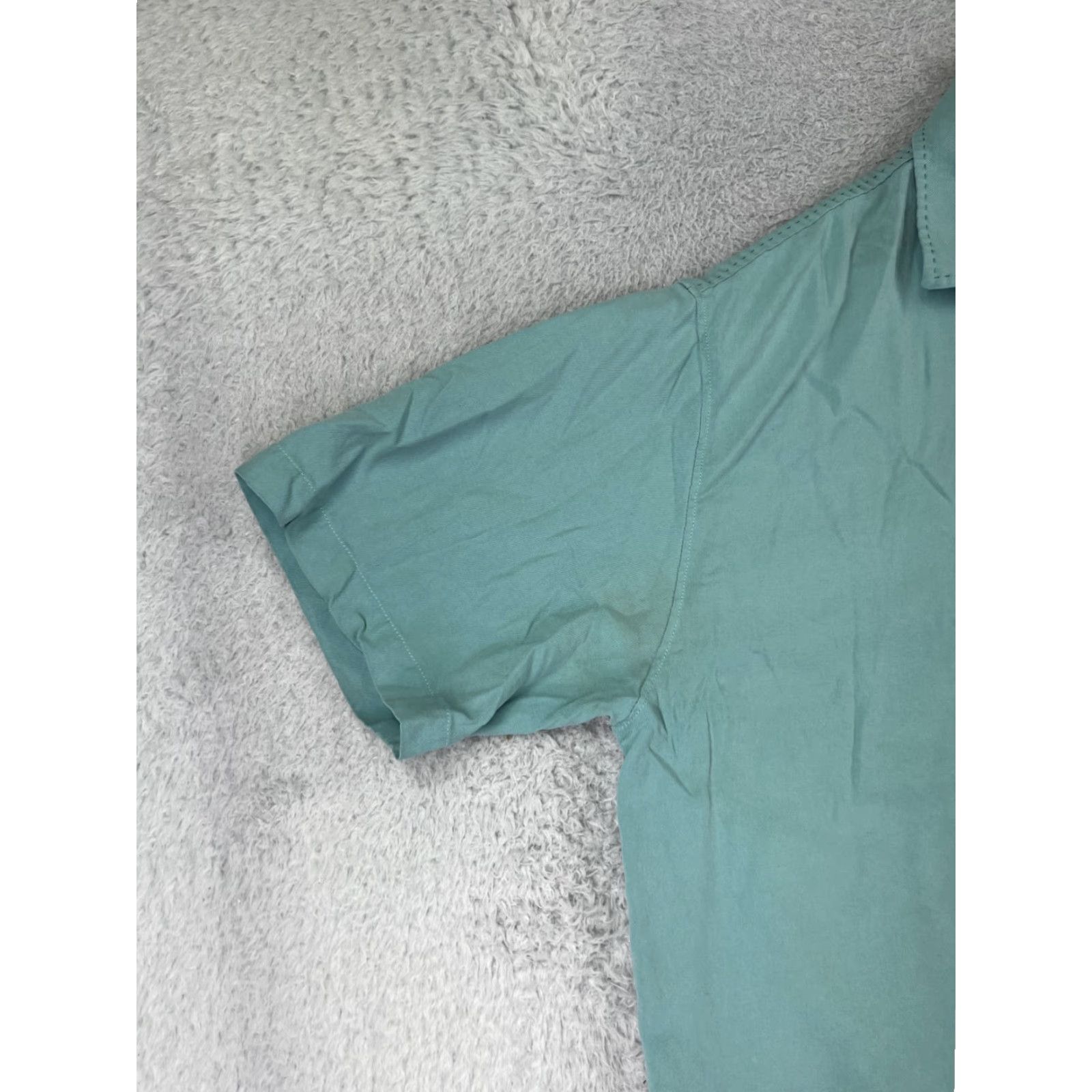 Tommy Bahama Tommy Bahama Shirt Mens Large Green Silk Blend Button Up Hawaiian Camp Vacation Size US L / EU 52-54 / 3 - 5 Thumbnail