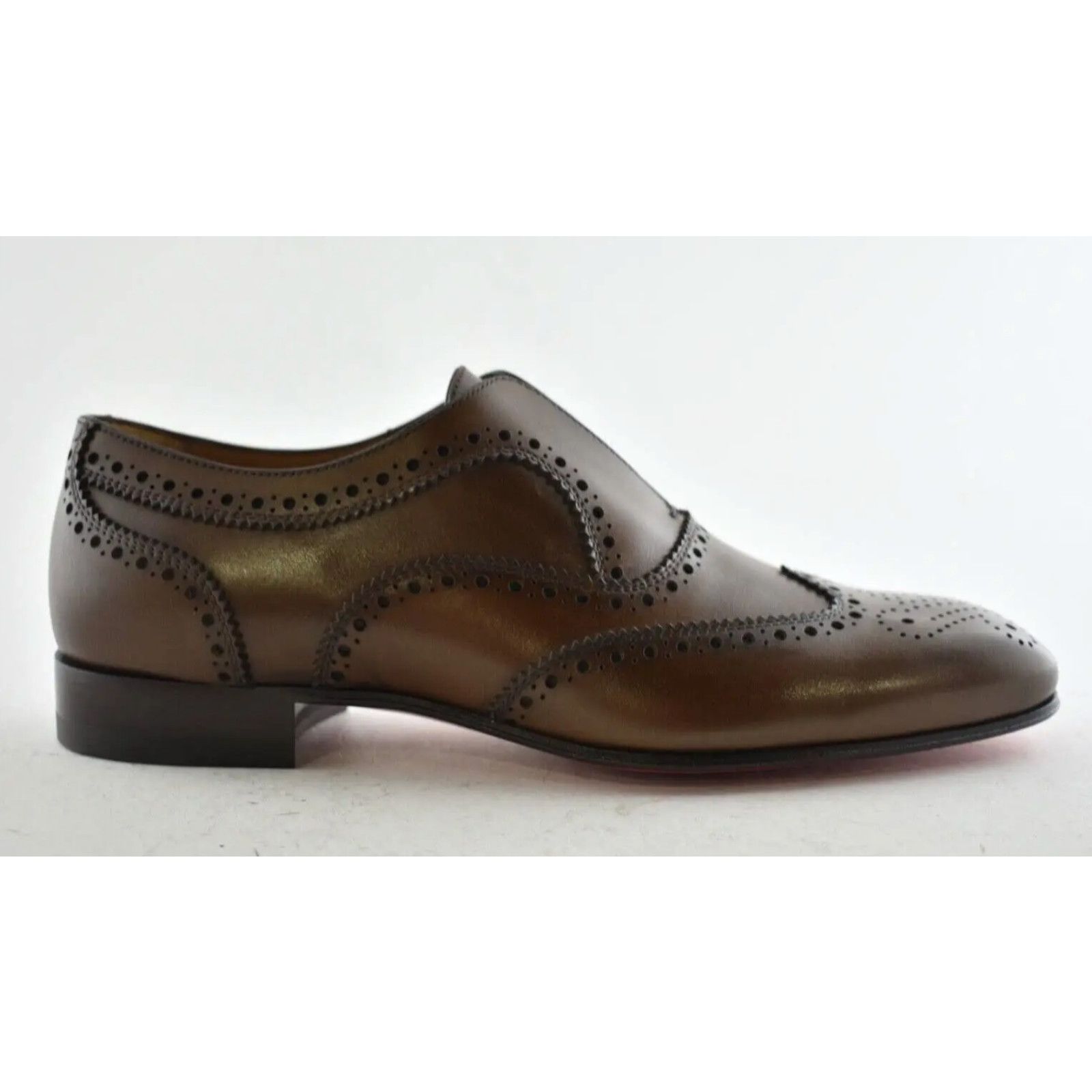 Christian Louboutin Christian Louboutin Havane Brown Leather Dress Loafer 40 7 Size US 7 / EU 40 - 2 Thumbnail
