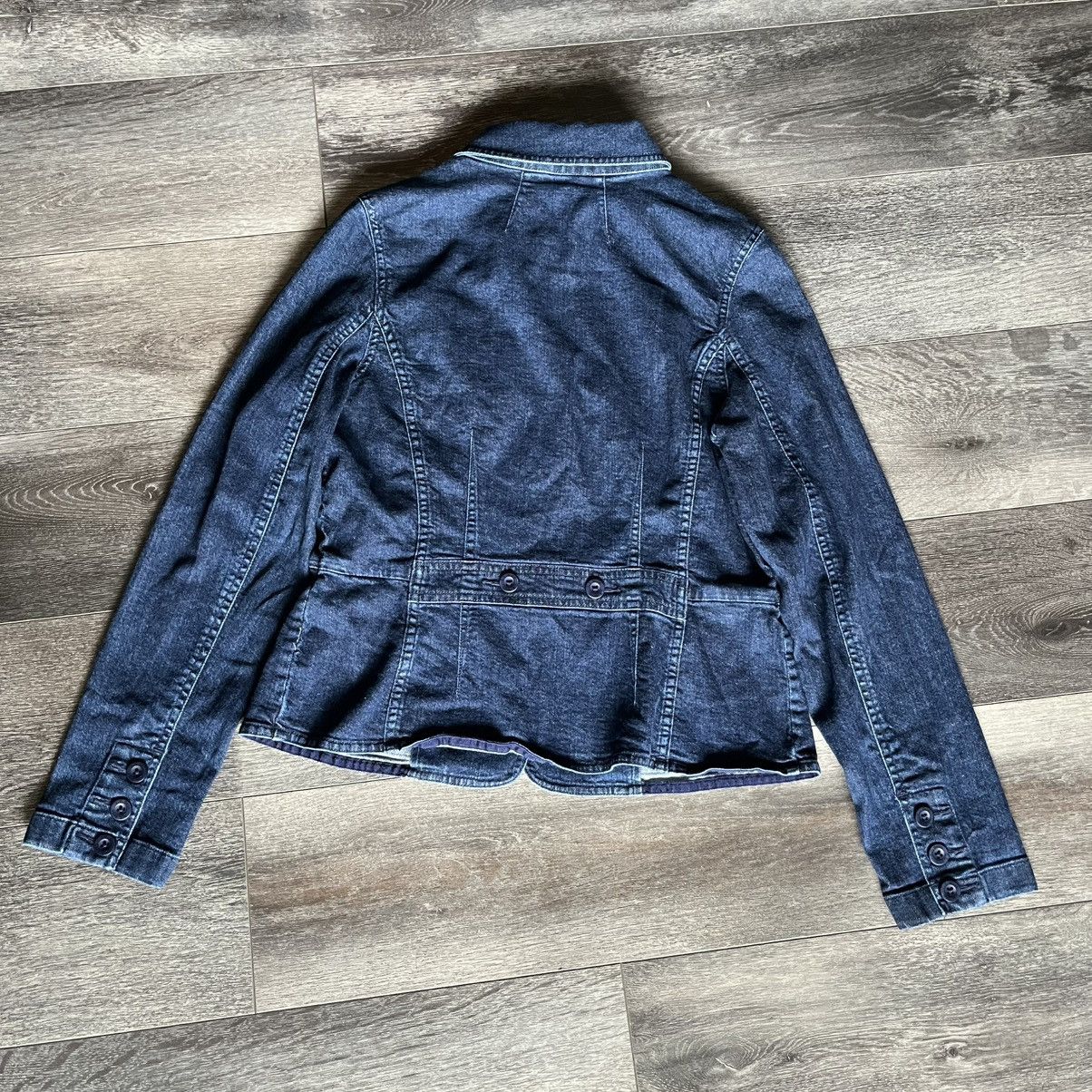 L.L. Bean Vintage 2000s L.L. Bean Blue Denim Jean Jacket Blazer Button Size S / US 4 / IT 40 - 2 Thumbnail