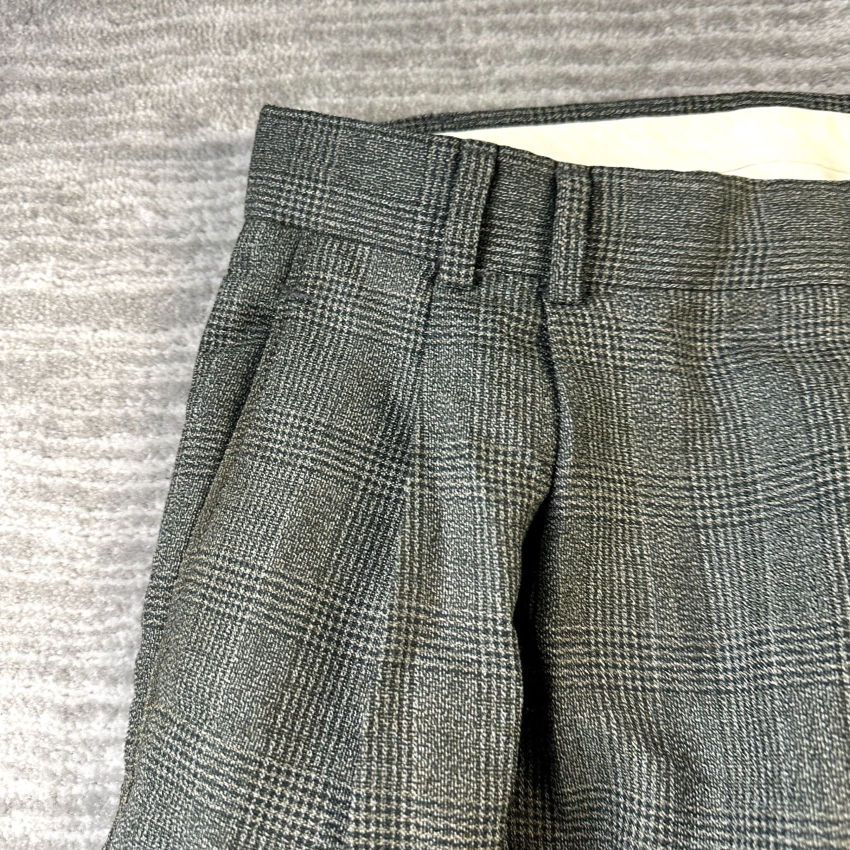 Dockers VINTAGE Dockers Pants Mens 34x28 Trousers Double Pleated USA 1995 Glen Plaid Size US 34 / EU 50 - 4 Thumbnail