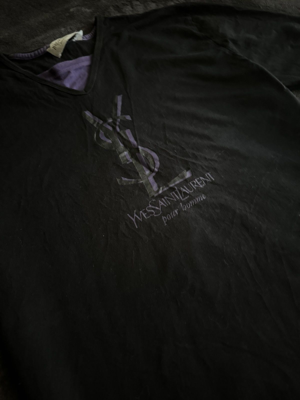 Yves Saint Laurent YSL big logo t-shirt Size US L / EU 52-54 / 3 - 2 Thumbnail