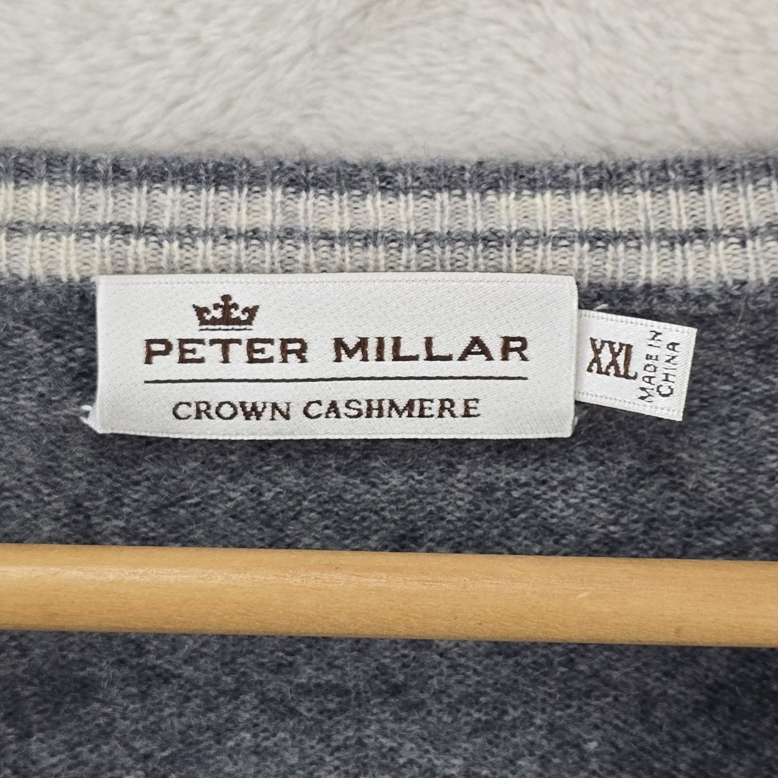 Peter Millar Peter Millar Crown Cashmere Sweater 2XL V Neck Golf Heritage Size US XXL / EU 58 / 5 - 4 Thumbnail