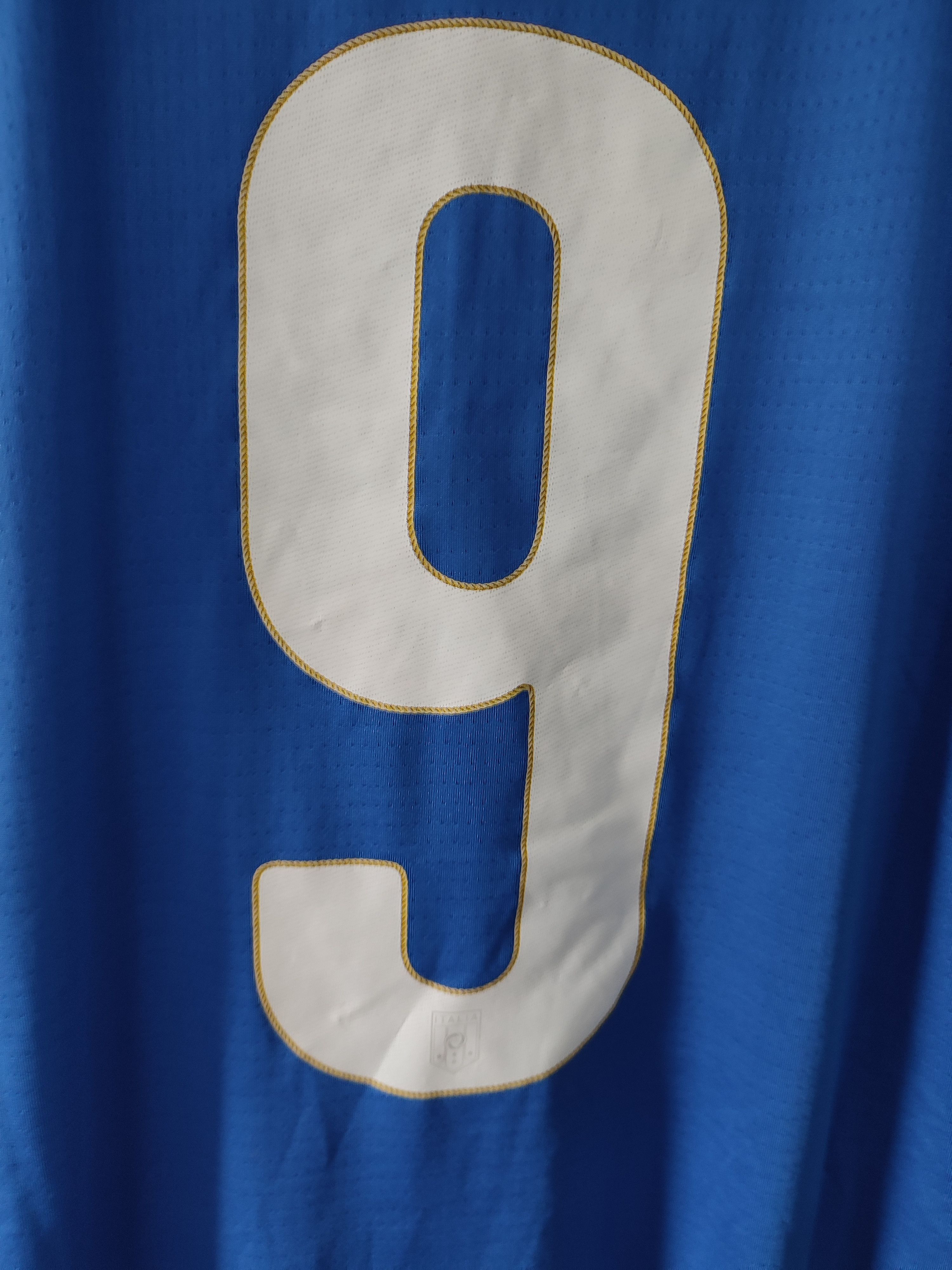 Puma ITALY 2014-15 HOME FOOTBALL Kit SHIRT #9 BALOTELLI Size US XL / EU 56 / 4 - 5 Thumbnail