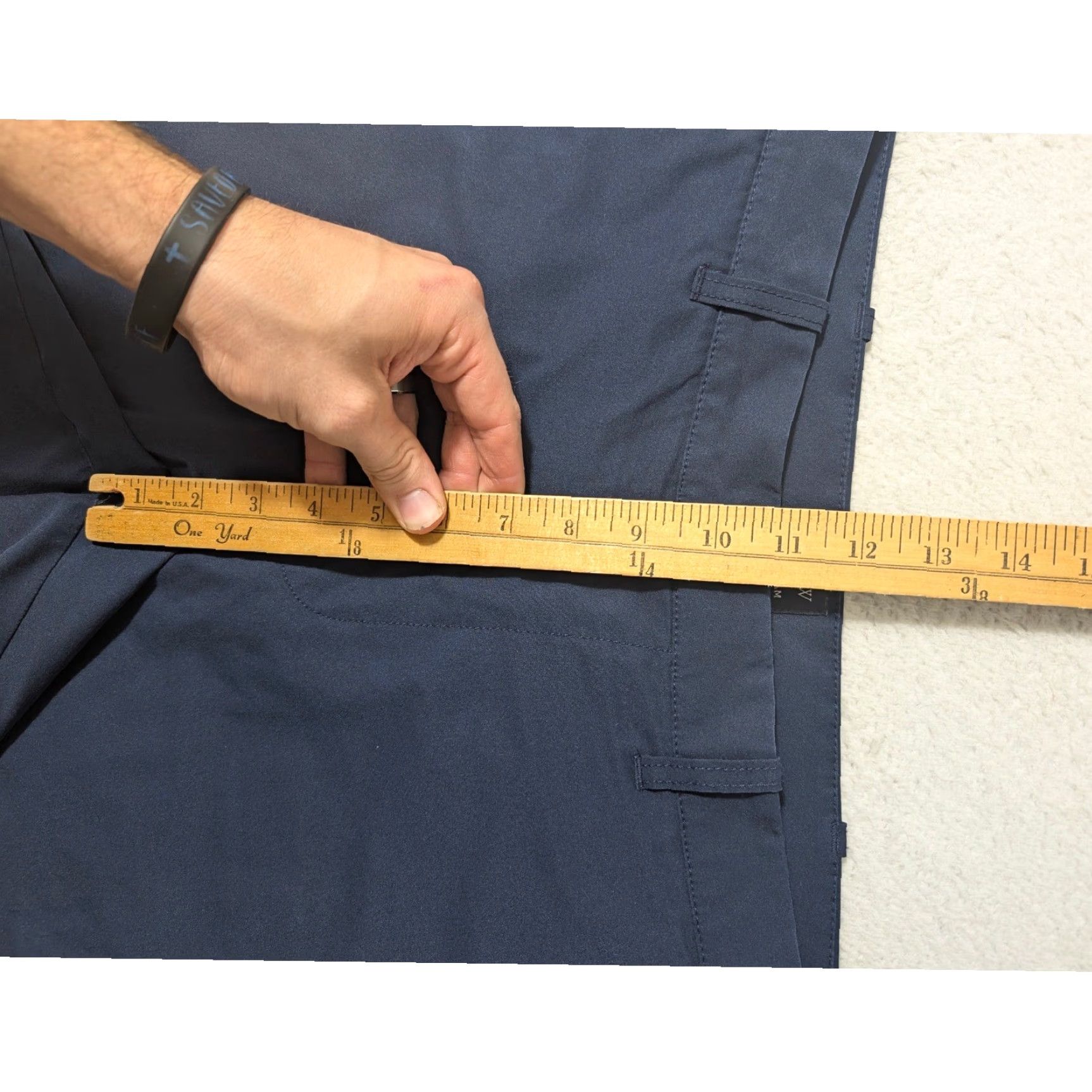 J.Crew J.CREW Tech Shorts Mens 33 Navy Blue 9" Inseam Chino Style AL096 Size US 34 / EU 50 - 7 Thumbnail