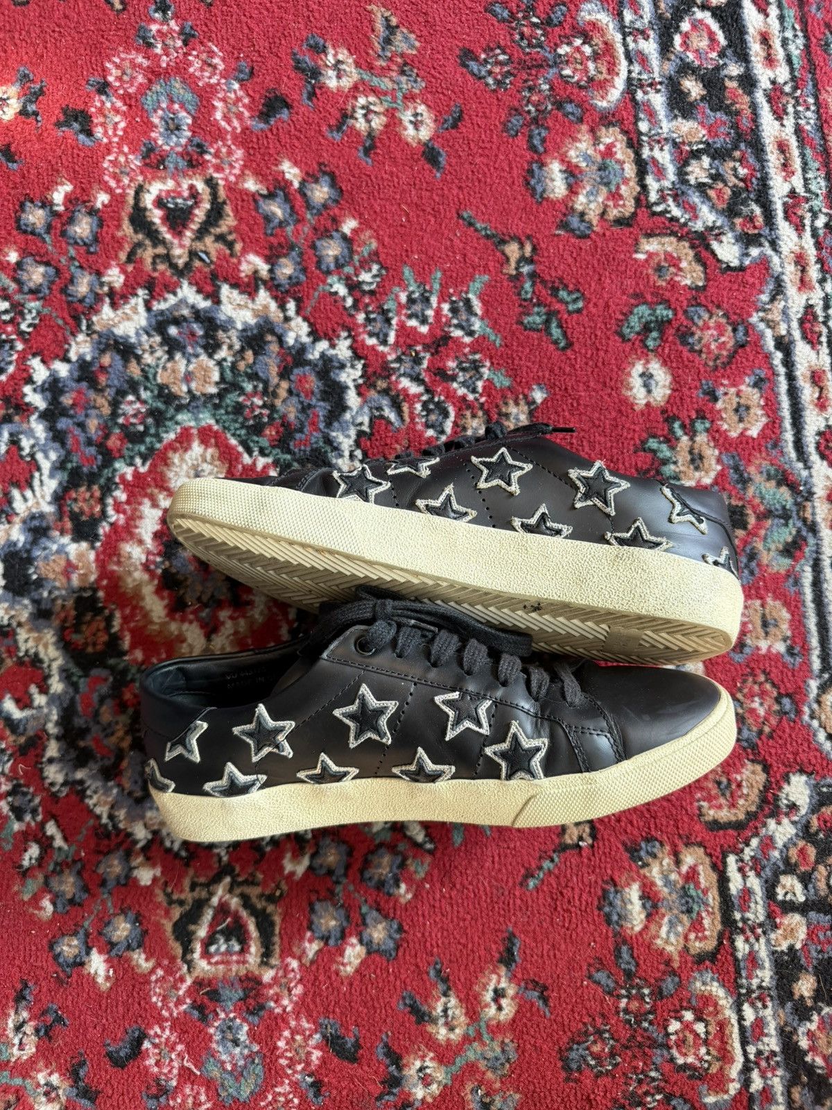 Saint Laurent Paris Star leather sneakers hedi slimane Size US 8.5 / EU 41-42 - 3 Thumbnail
