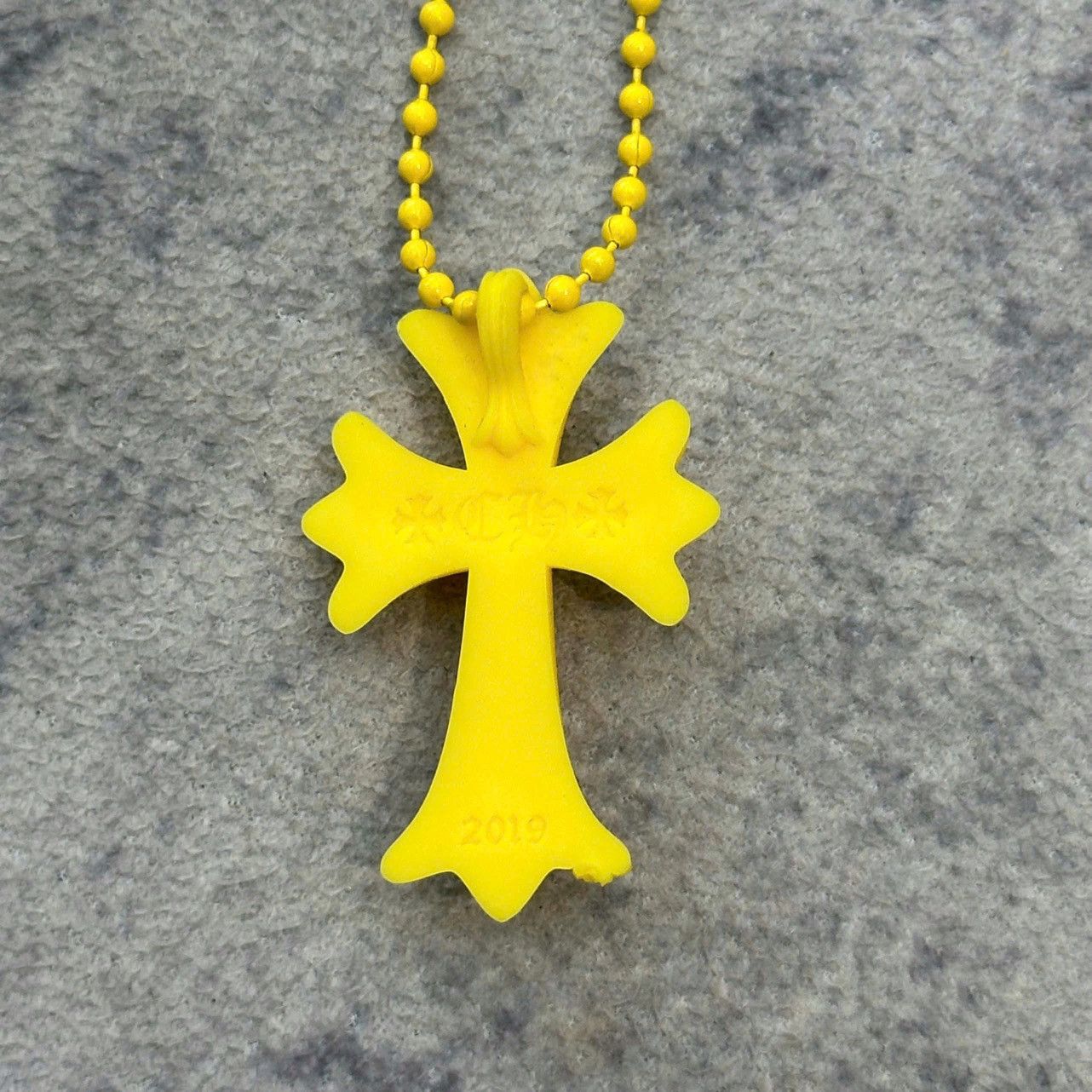 Chrome Hearts Chrome Hearts Silicrome Cross Necklace Yellow Size ONE SIZE - 3 Thumbnail