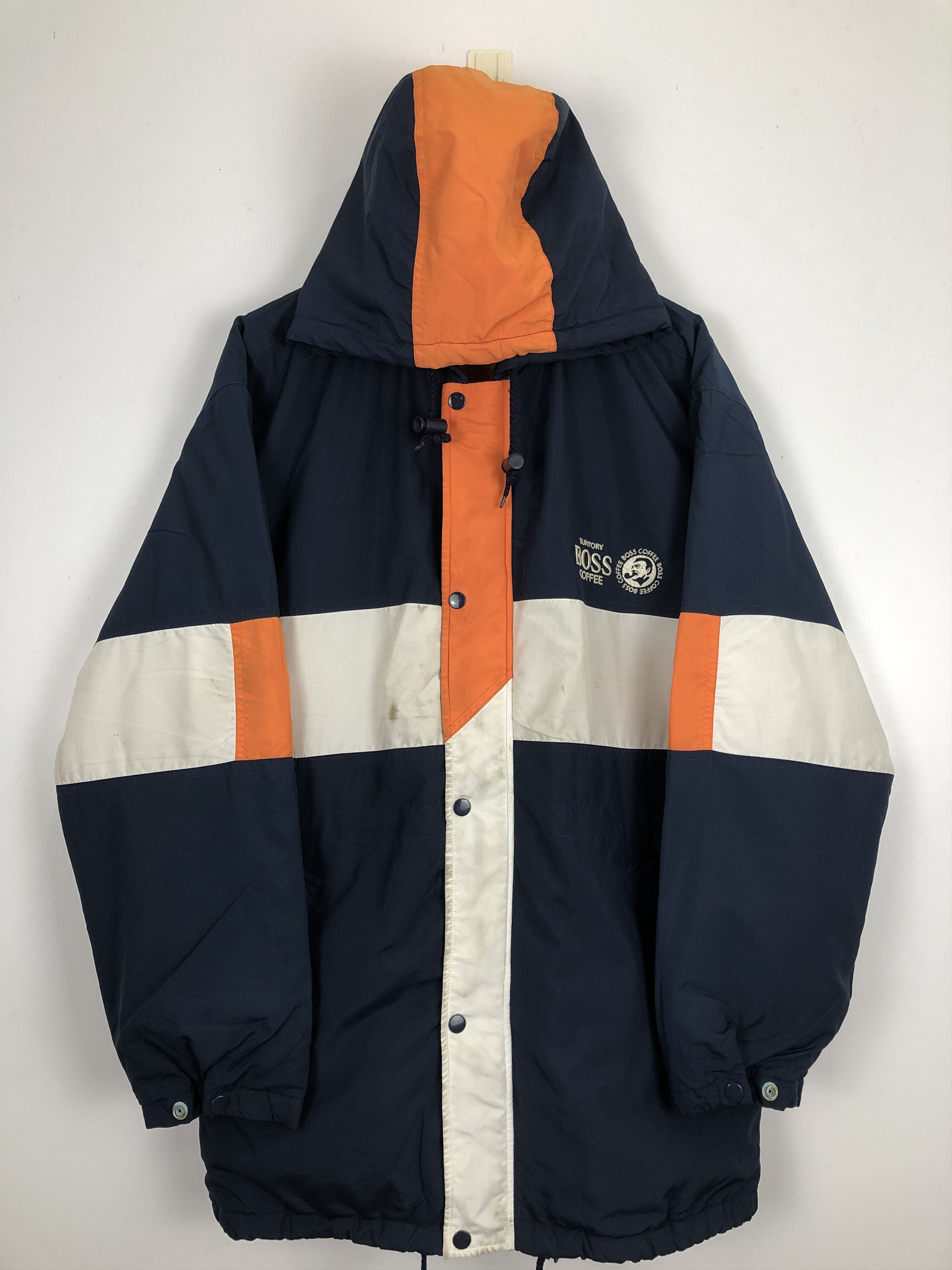 Japanese Brand Vintage Suntory Boss Coffee Bomber Hoodie Jacket Size US L / EU 52-54 / 3 - 1 Thumbnail