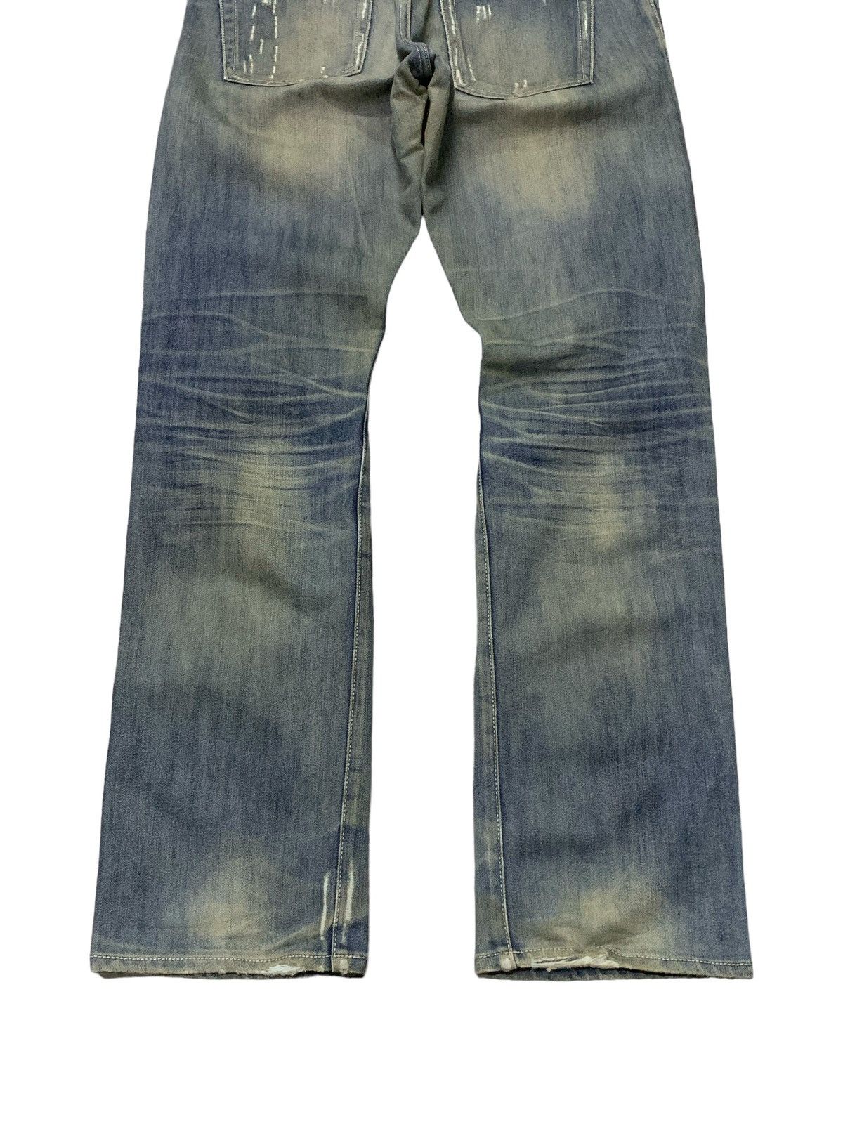 HYDROGEN × Hysteric Glamour × If Six Was Nine Hydrogen Distressed Muddy Dirty Wash Hand Made Denim Pants Size US 32 / EU 48 - 16 Thumbnail