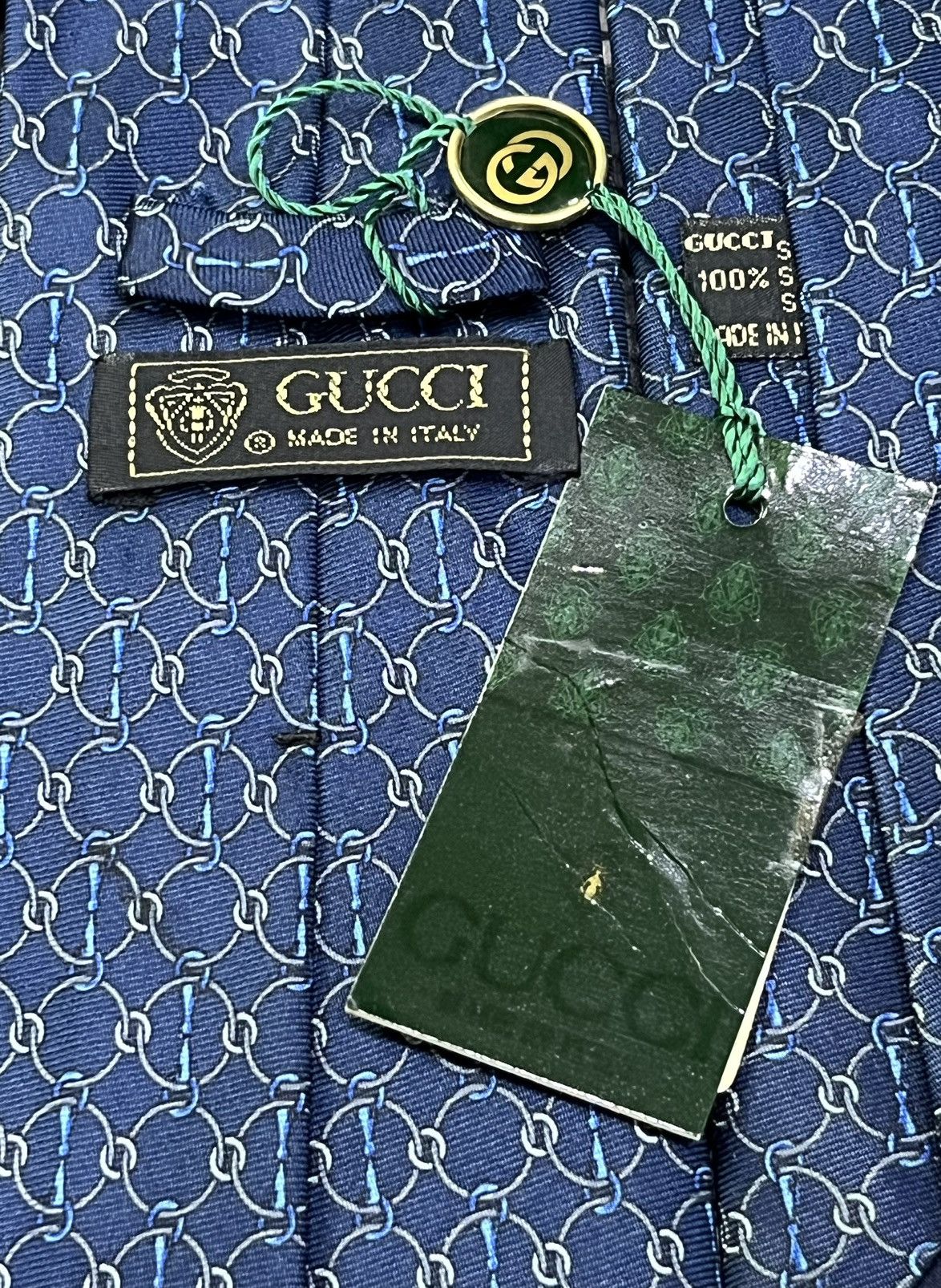 Gucci Vintage 90’s GUCCI Silk Necktie Made In ITALY NEW OLD STOCK Size ONE SIZE - 5 Thumbnail