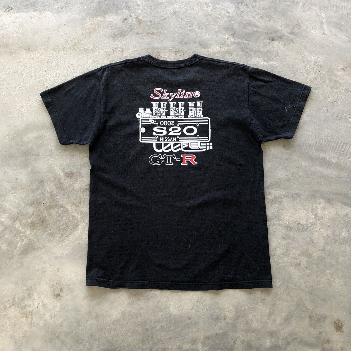Vintage Nissan Skyline 2000 Rare S20 Engine T-Shirt Size US L / EU 52-54 / 3 - 1 Thumbnail